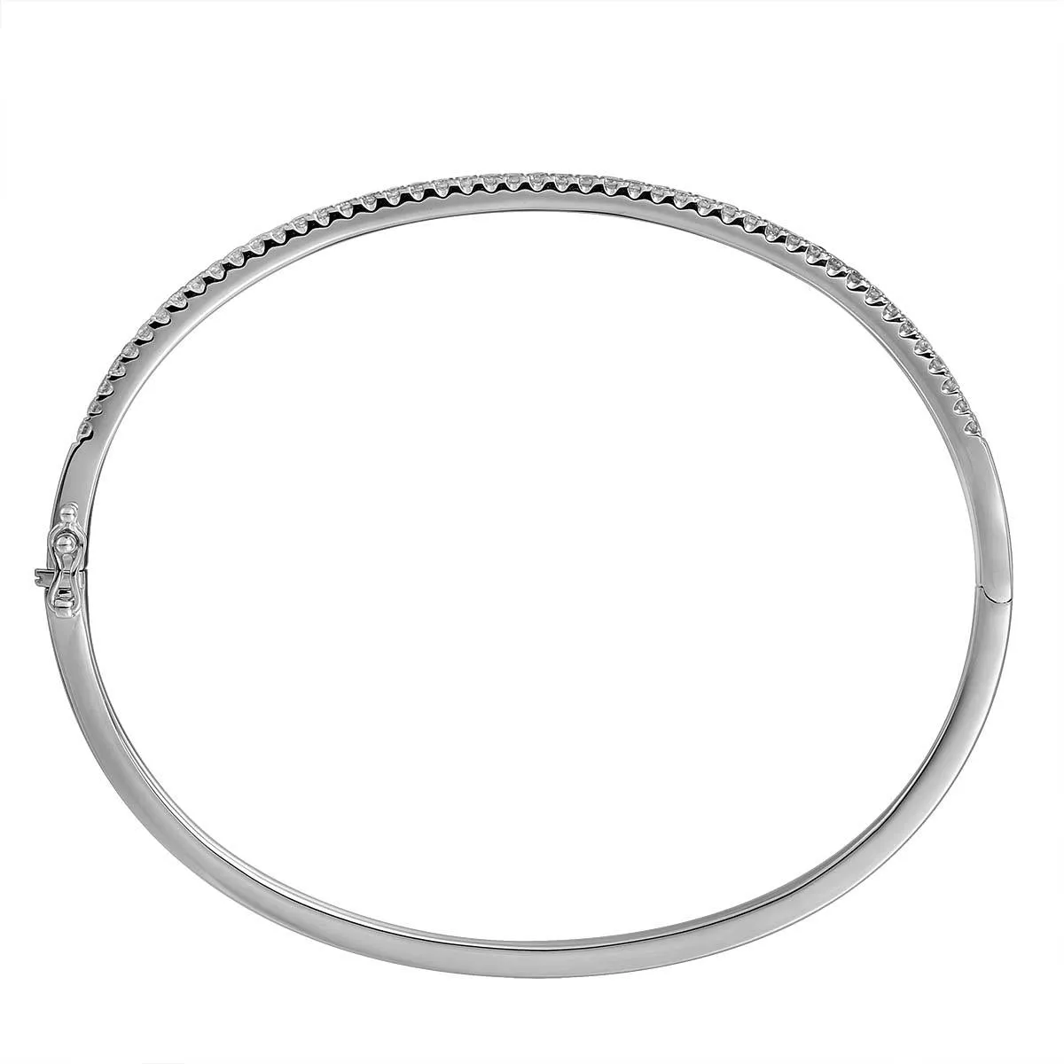 0.55ctw White Gold Diamond Bangle