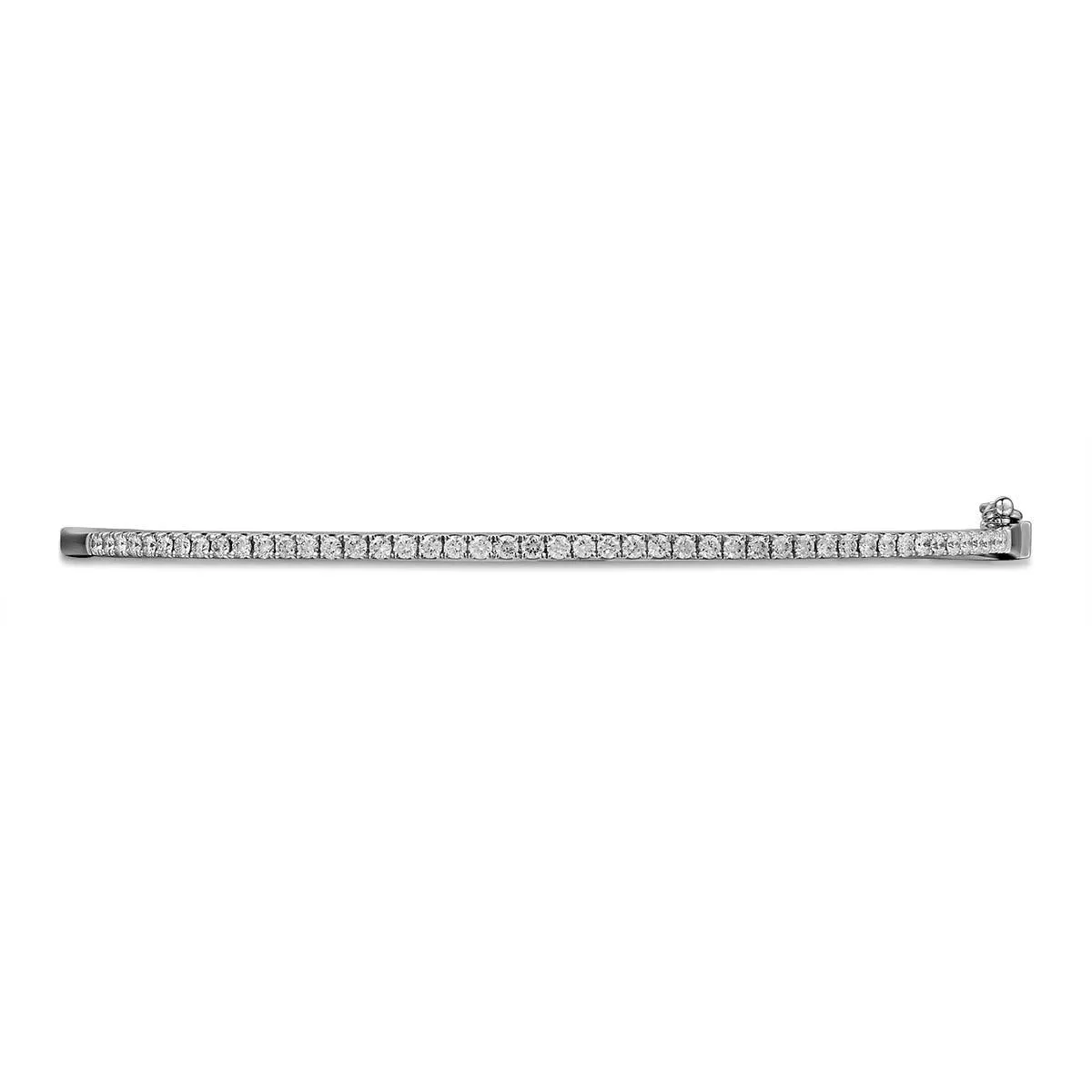0.55ctw White Gold Diamond Bangle
