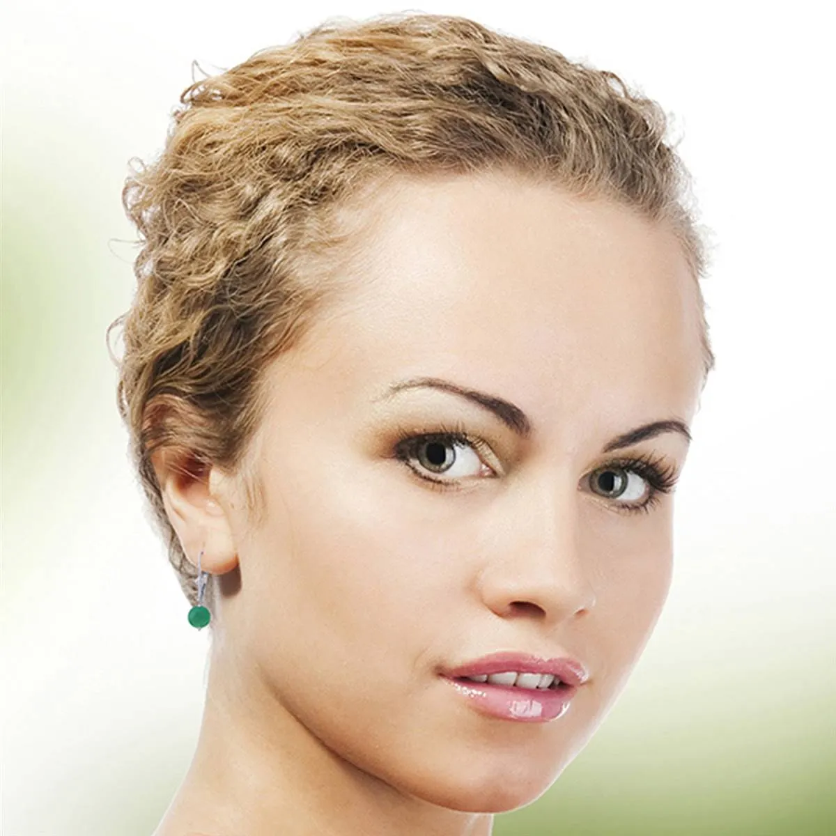 3.3 Carat 14K Solid White Gold Going Places Emerald Earrings