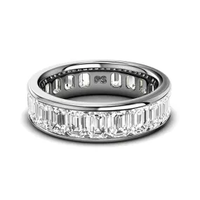 4.00-7.00 CT Emerald Cut Diamonds - Eternity Ring
