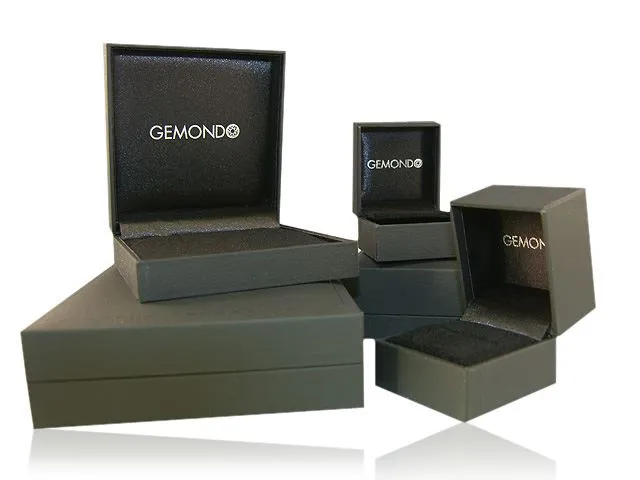 9 karat Weißes Gold Smaragd & Diamant Ringe