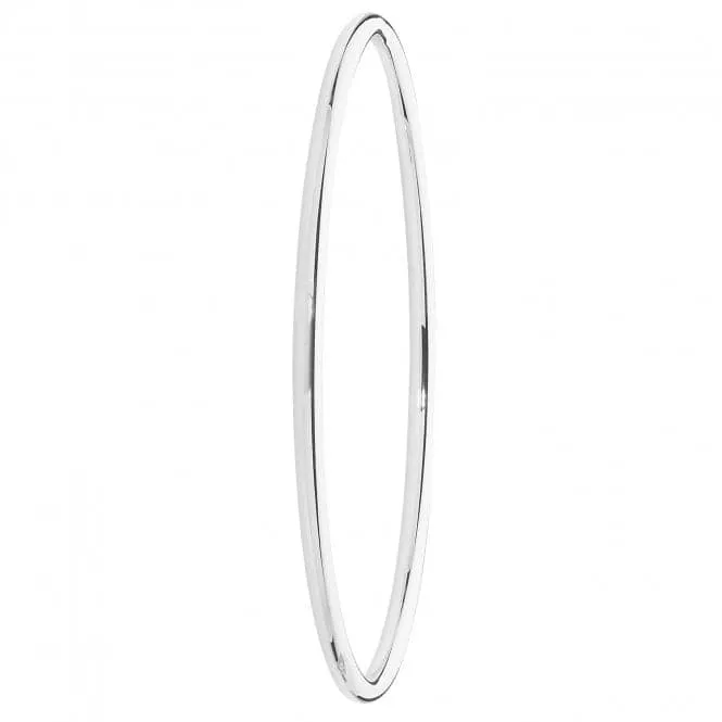 Acotis Silver Bangle Oval Plain G4325