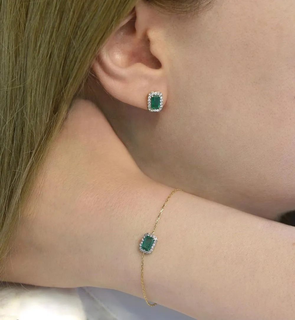 Annie Bracelet in Emerald and Diamond