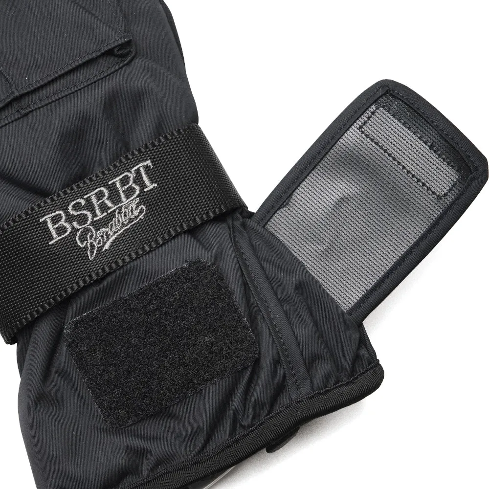 BSR POCKET SNOWBOARD GLOVE LOGO BLACK