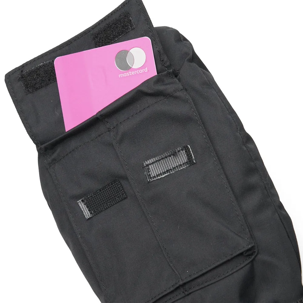 BSR POCKET SNOWBOARD GLOVE LOGO BLACK