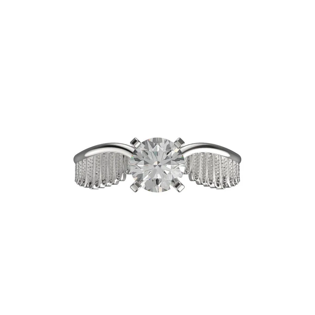 Cubic Zirconia Engagement Ring- Customer Designed Style 2612