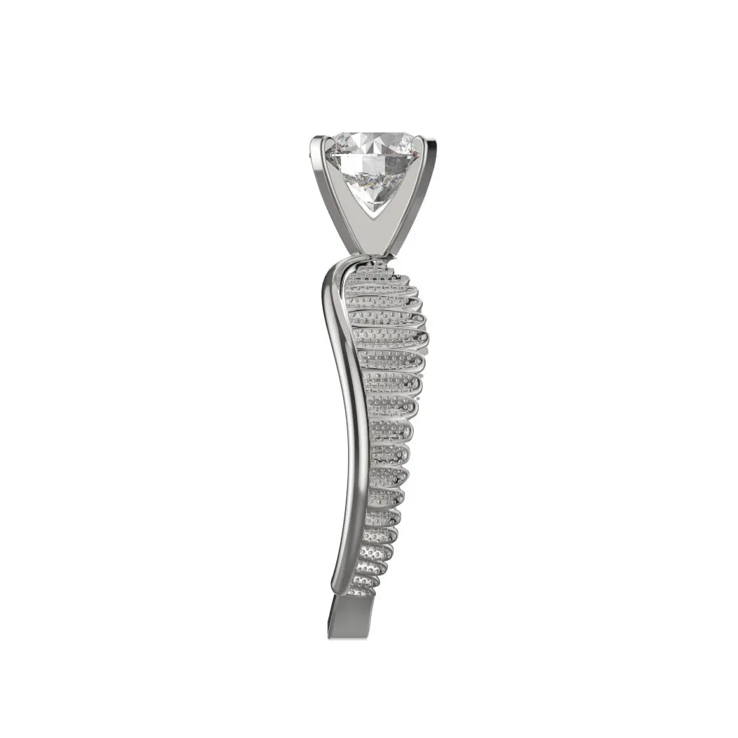 Cubic Zirconia Engagement Ring- Customer Designed Style 2612