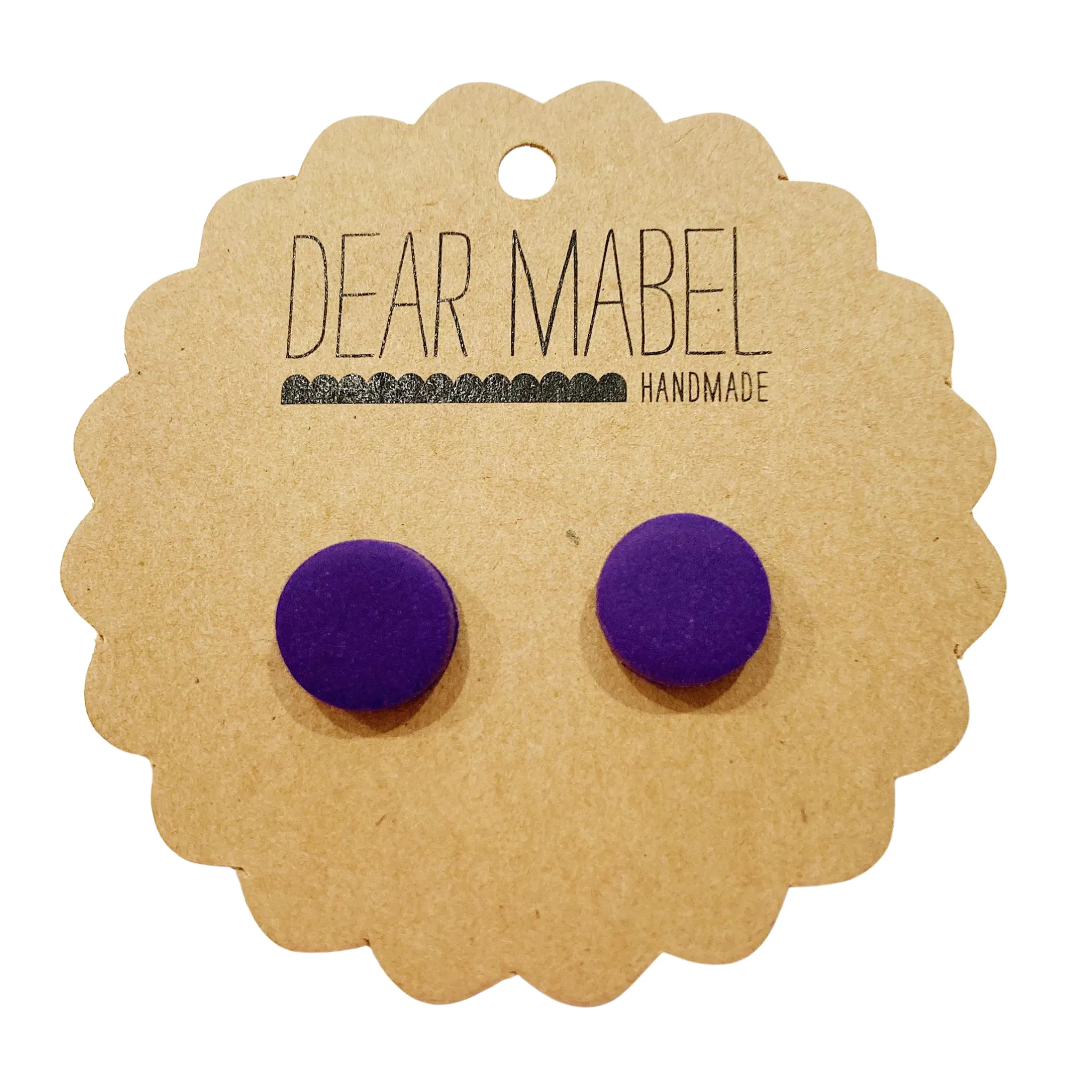 Dear Mabel Handmade - Single Colour Studs