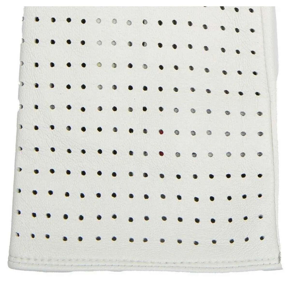 Dents Florence Perforated Leather Gloves - Pearl Cream