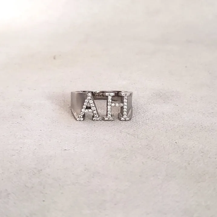 Diamond Johnny Initial Ring (original)