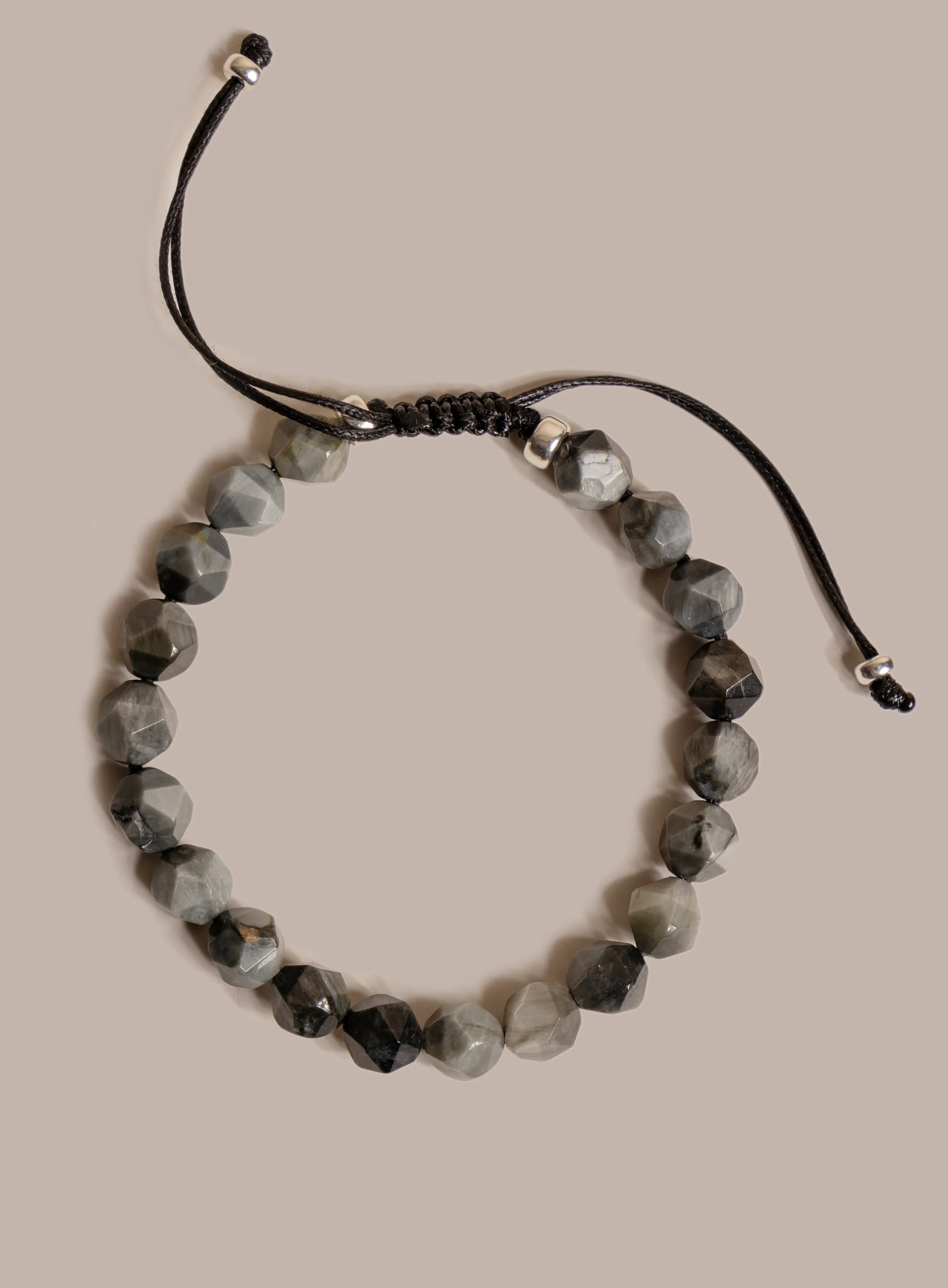 Eagle Eye Gemstone Bead Bracelet for Men
