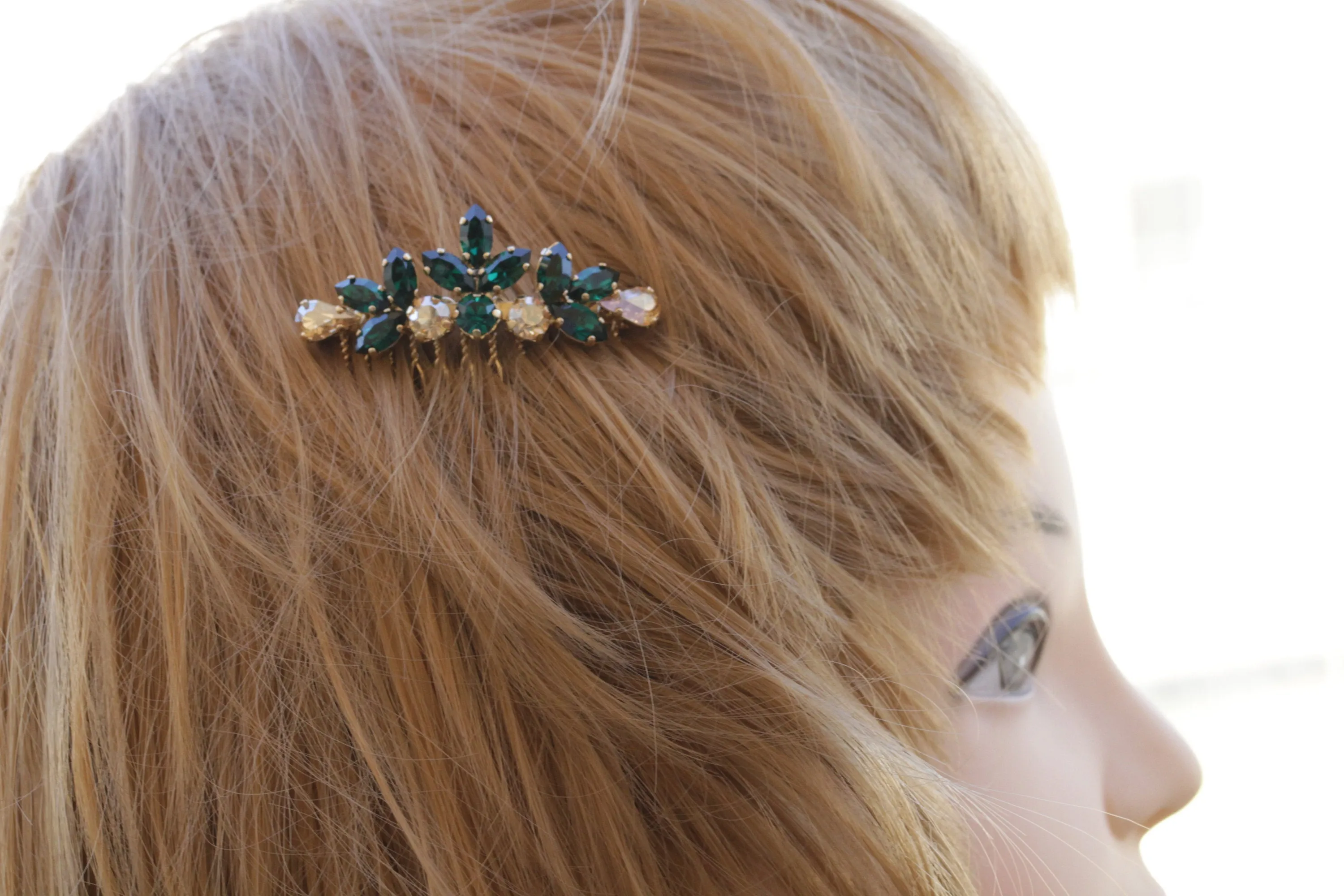 EMERALD CHAMPAGNE HAIR Comb