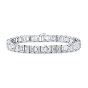 Emerald Cut Diamond Tennis Bracelet