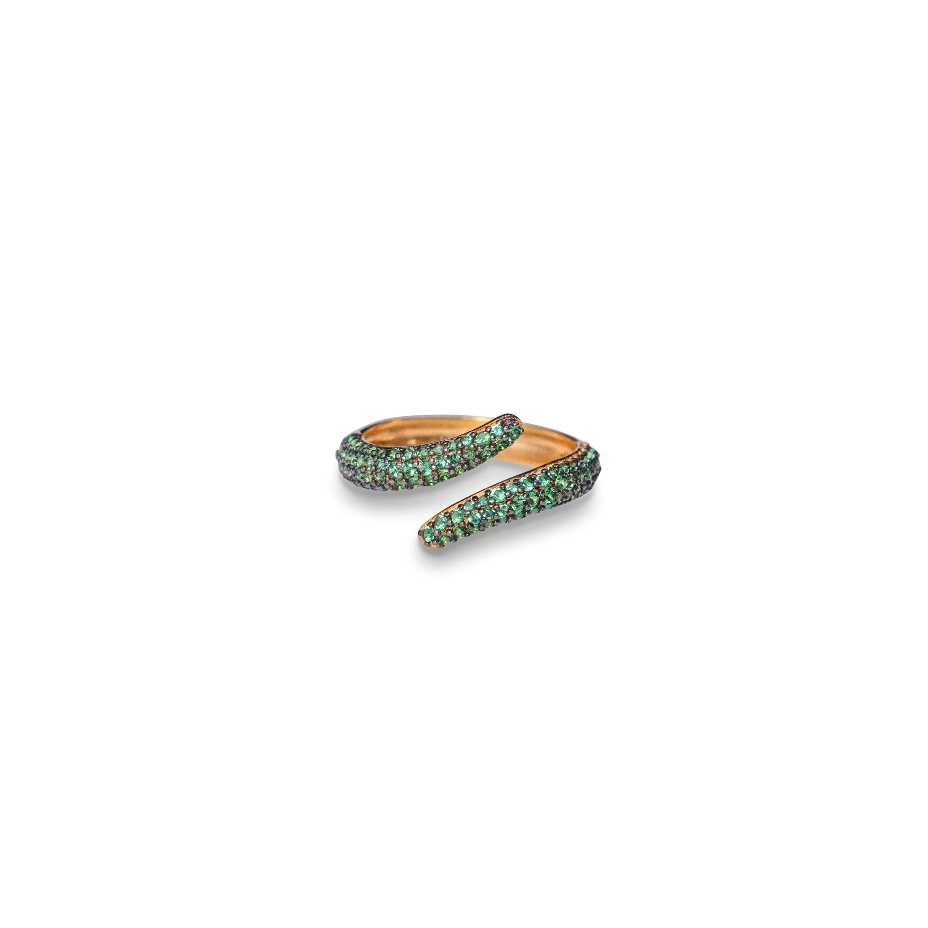 Emerald Wave Ring