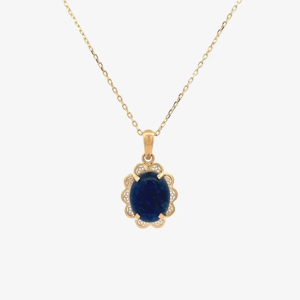 Fira Necklace in Lapis Lazuli