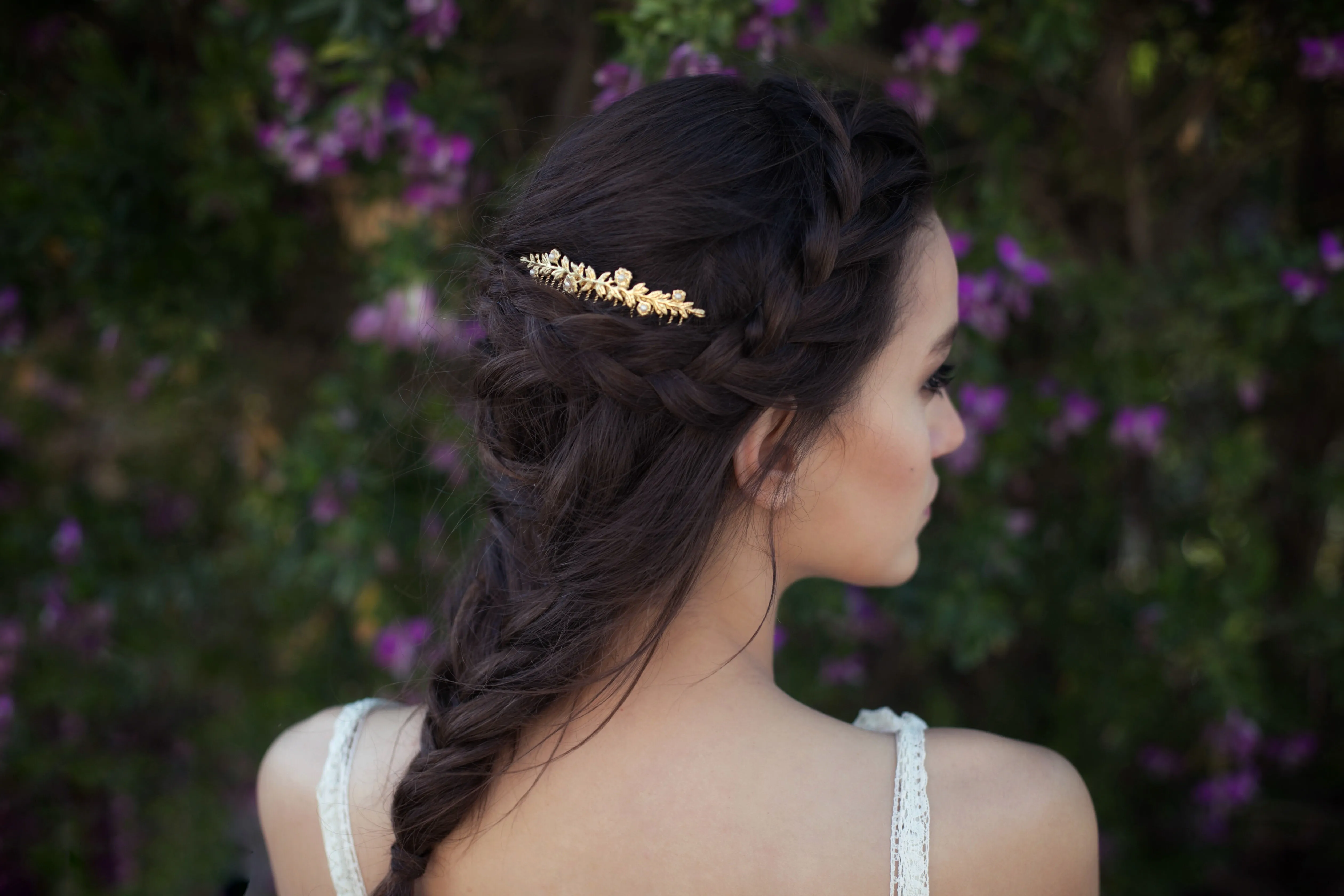 Flower Bouquet hair comb