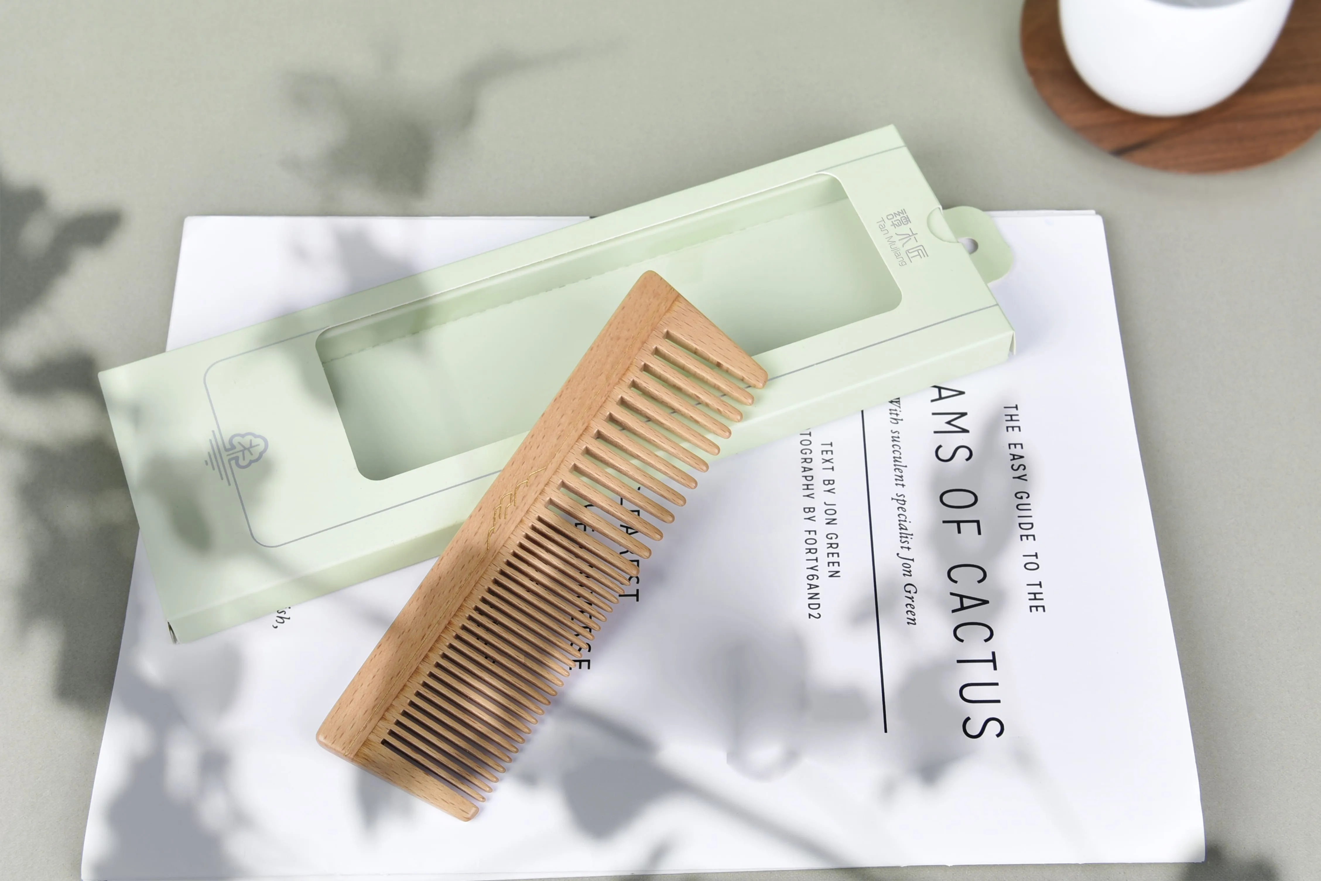 FSC Certified Beech Wood comb Thick Tooth