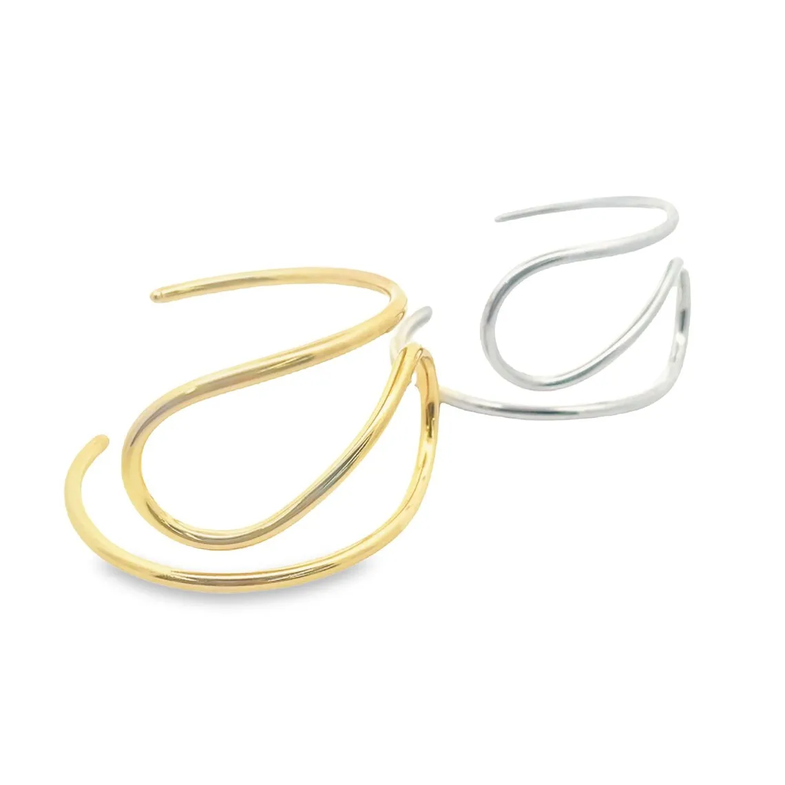 Gold Spiral Bangle