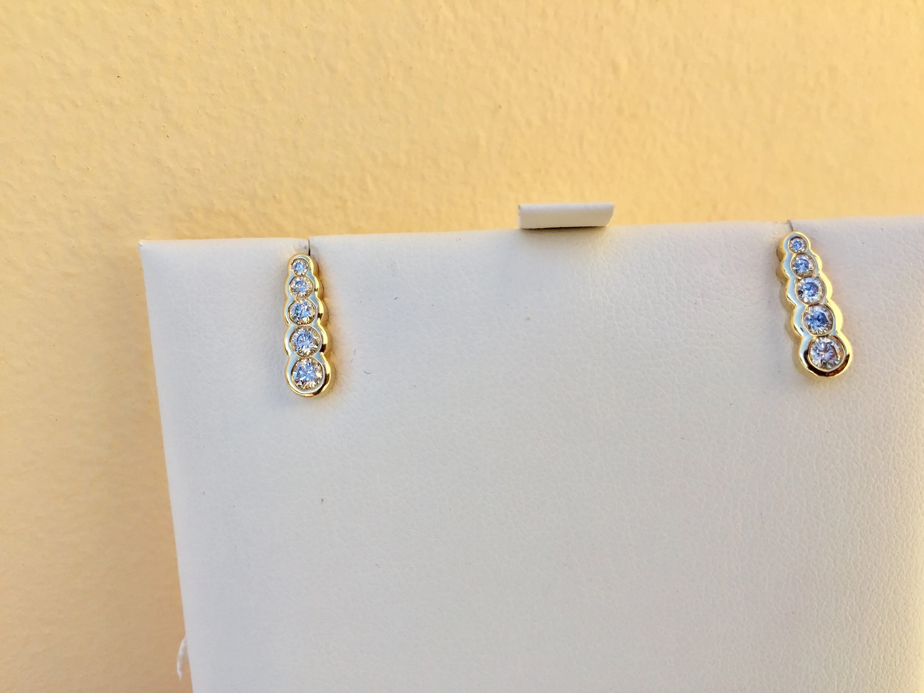 Half Carat Diamond Gold Earrings