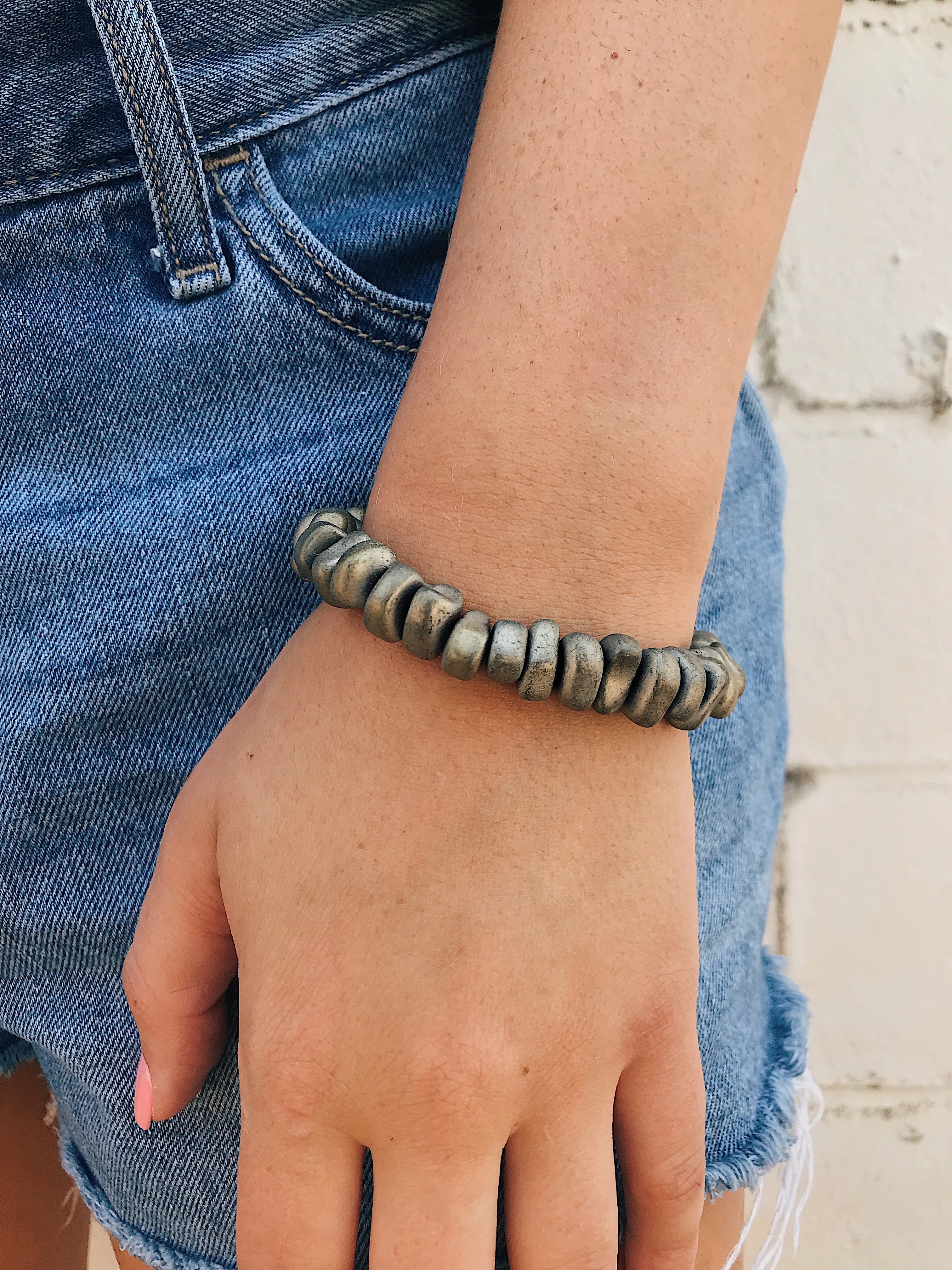 Hematite Bracelet // Matte