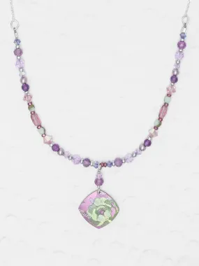 Holly Yashi Elena Beaded Necklace - Violet