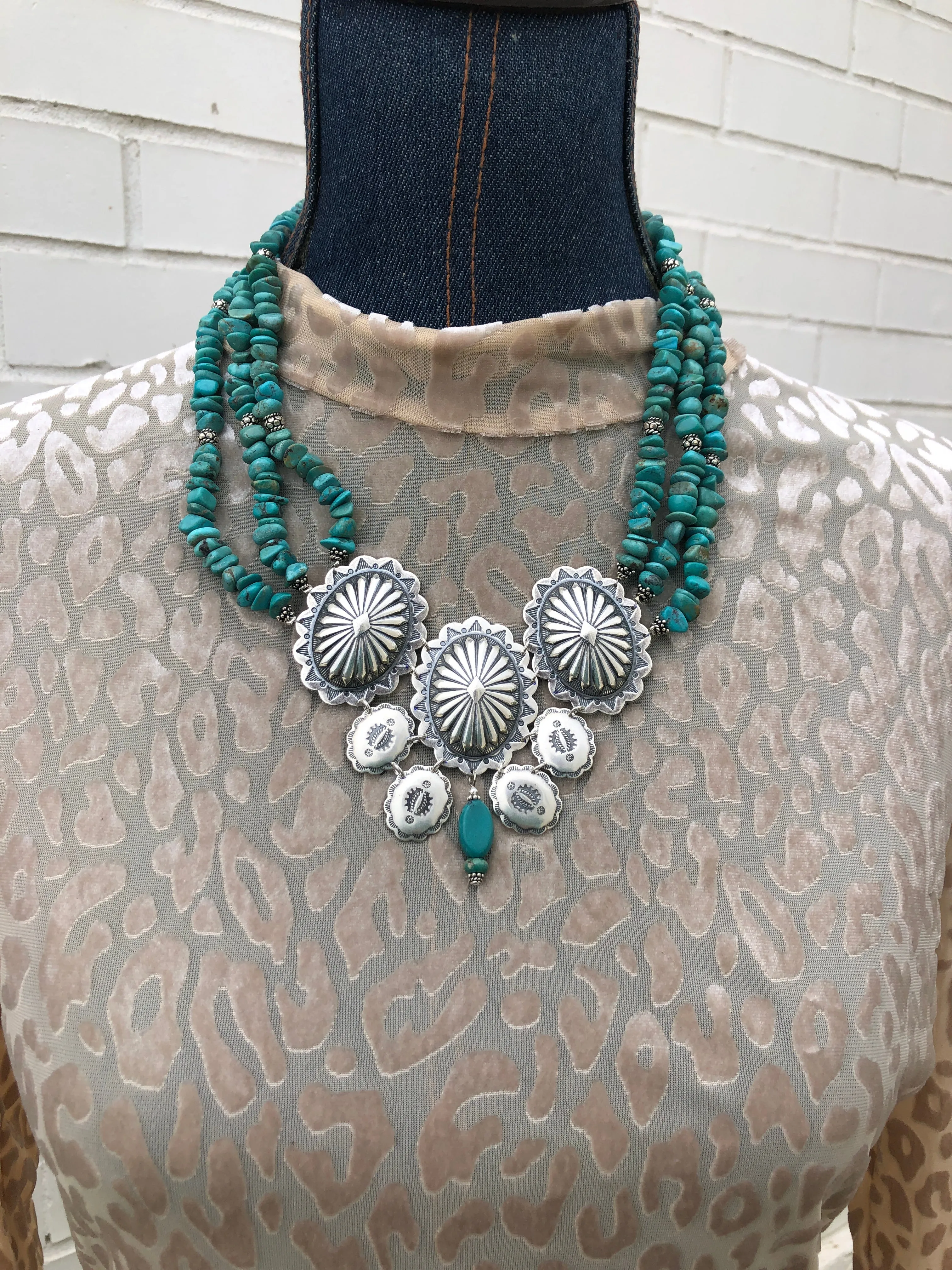 Kingman Concho Necklace