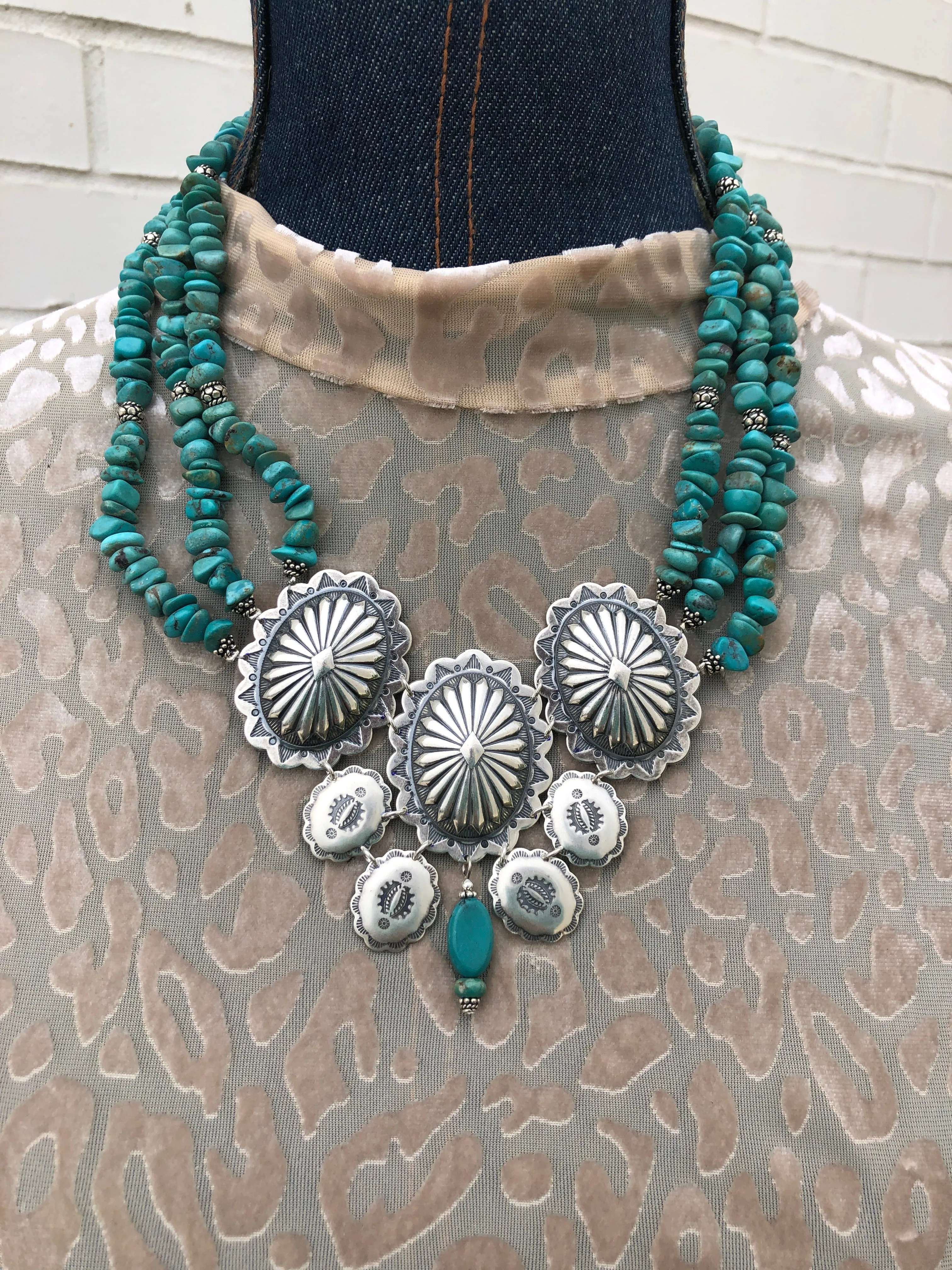 Kingman Concho Necklace