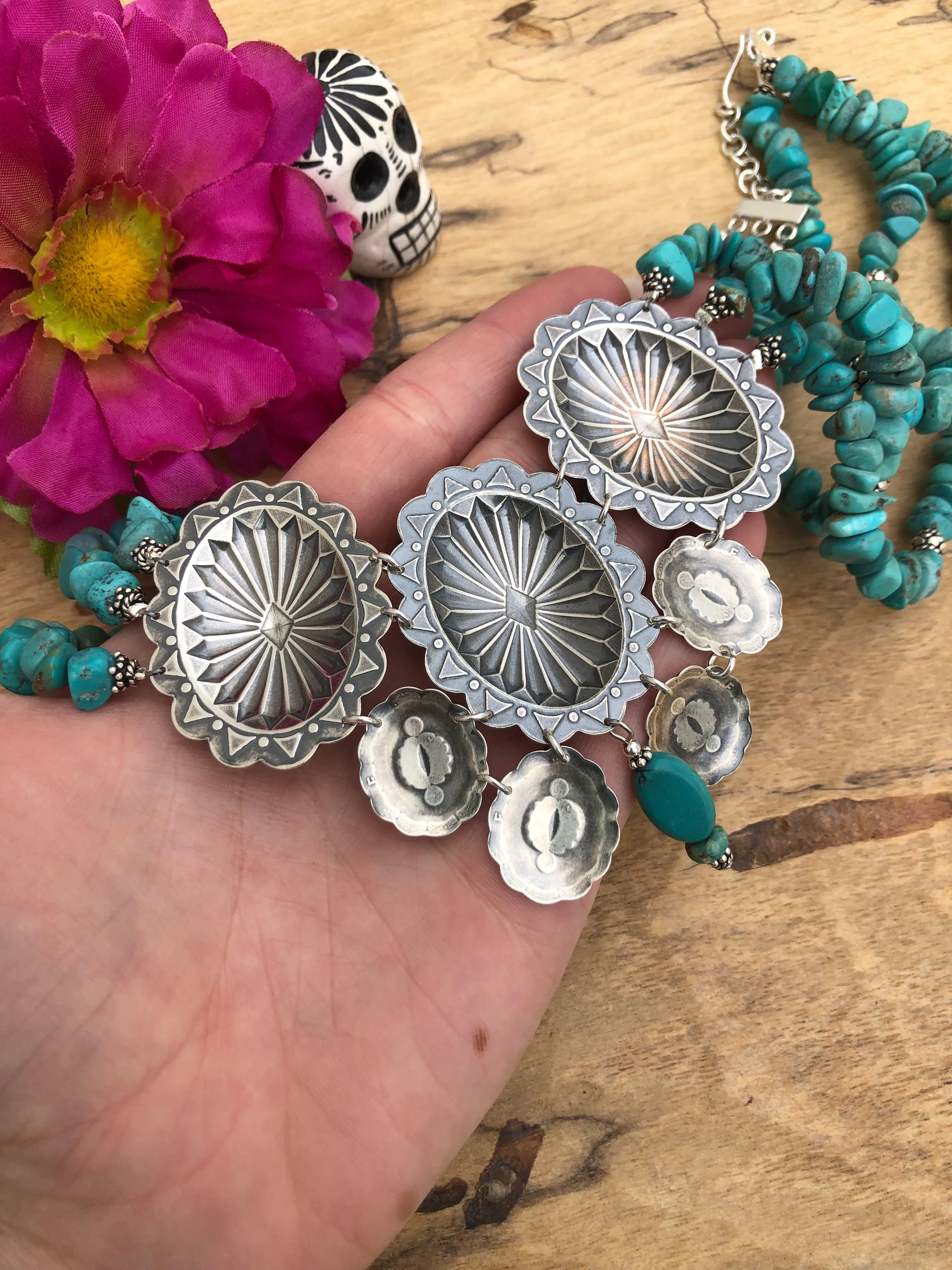Kingman Concho Necklace
