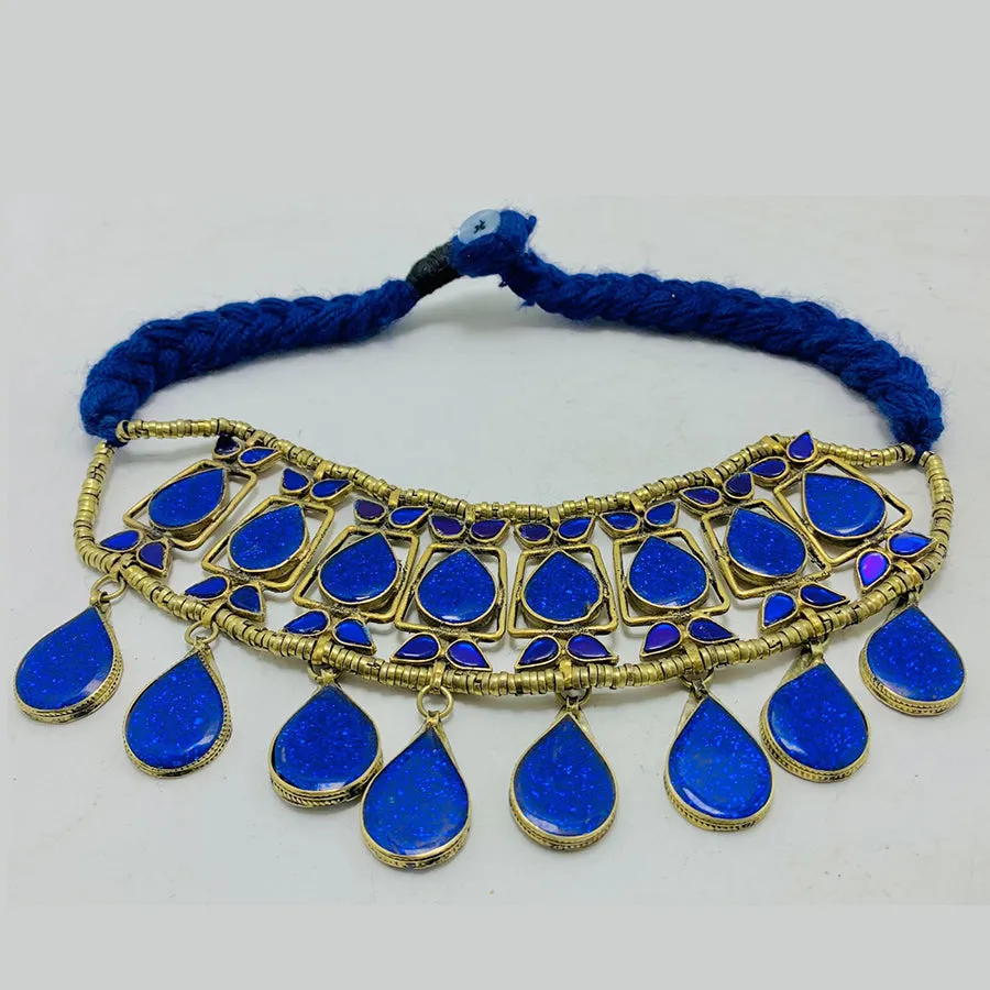 Lapis Stone Tribal Handmade Necklace