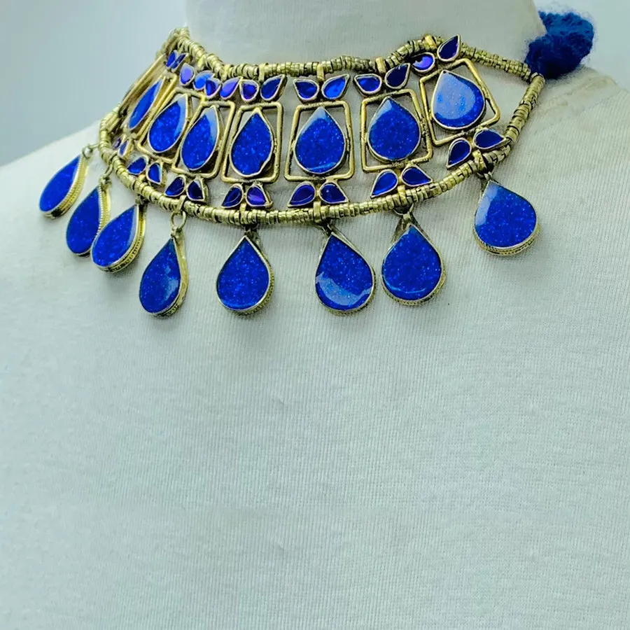 Lapis Stone Tribal Handmade Necklace
