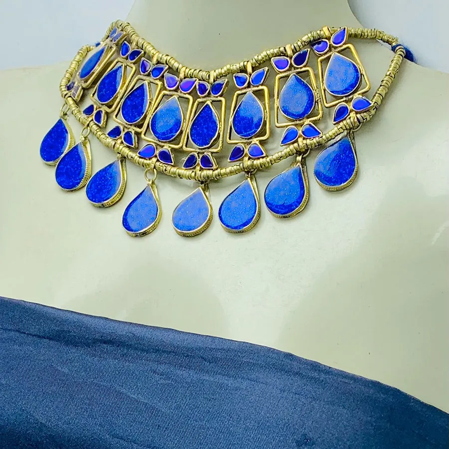 Lapis Stone Tribal Handmade Necklace