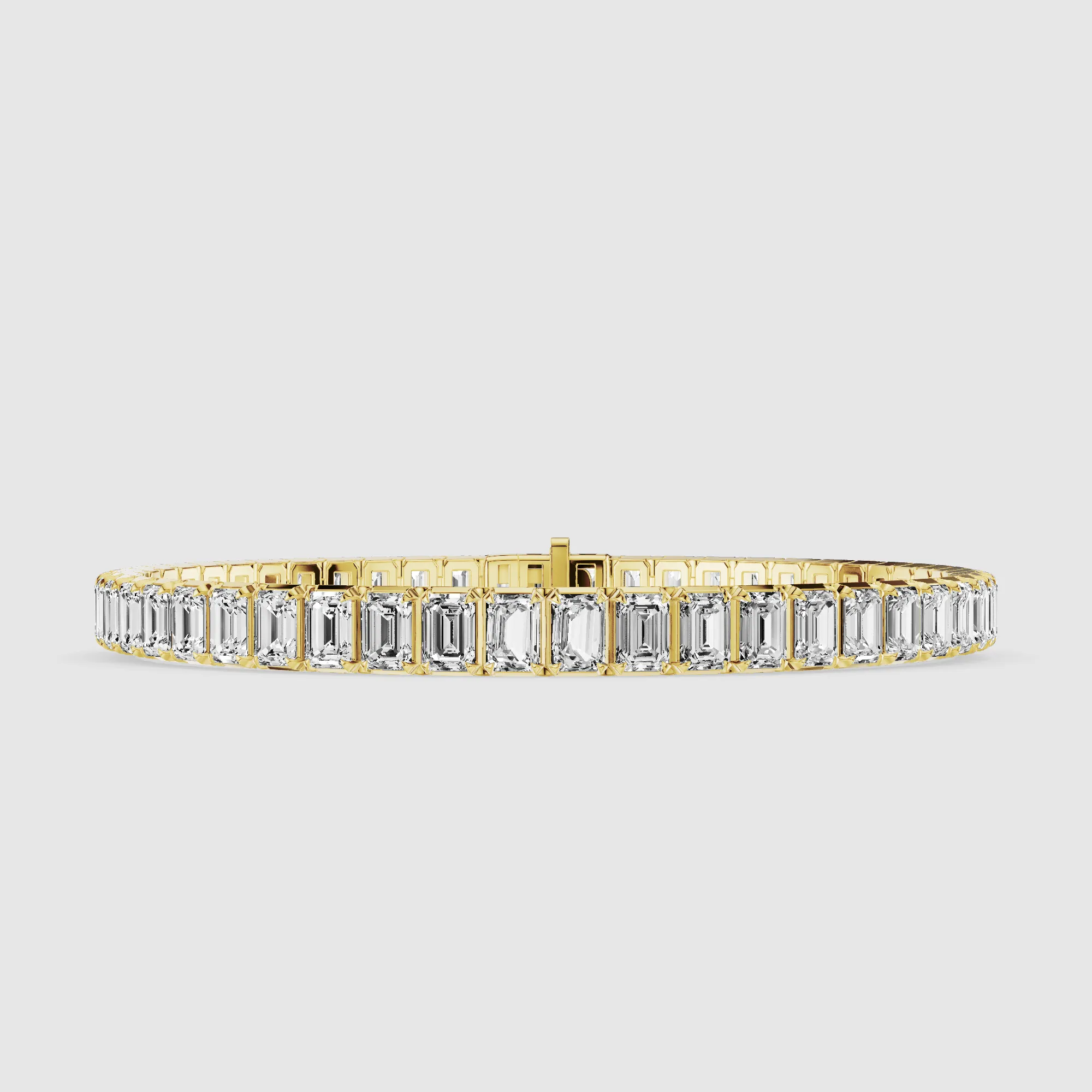 Le Chocolat Tennis Bracelet-Emerald Cut
