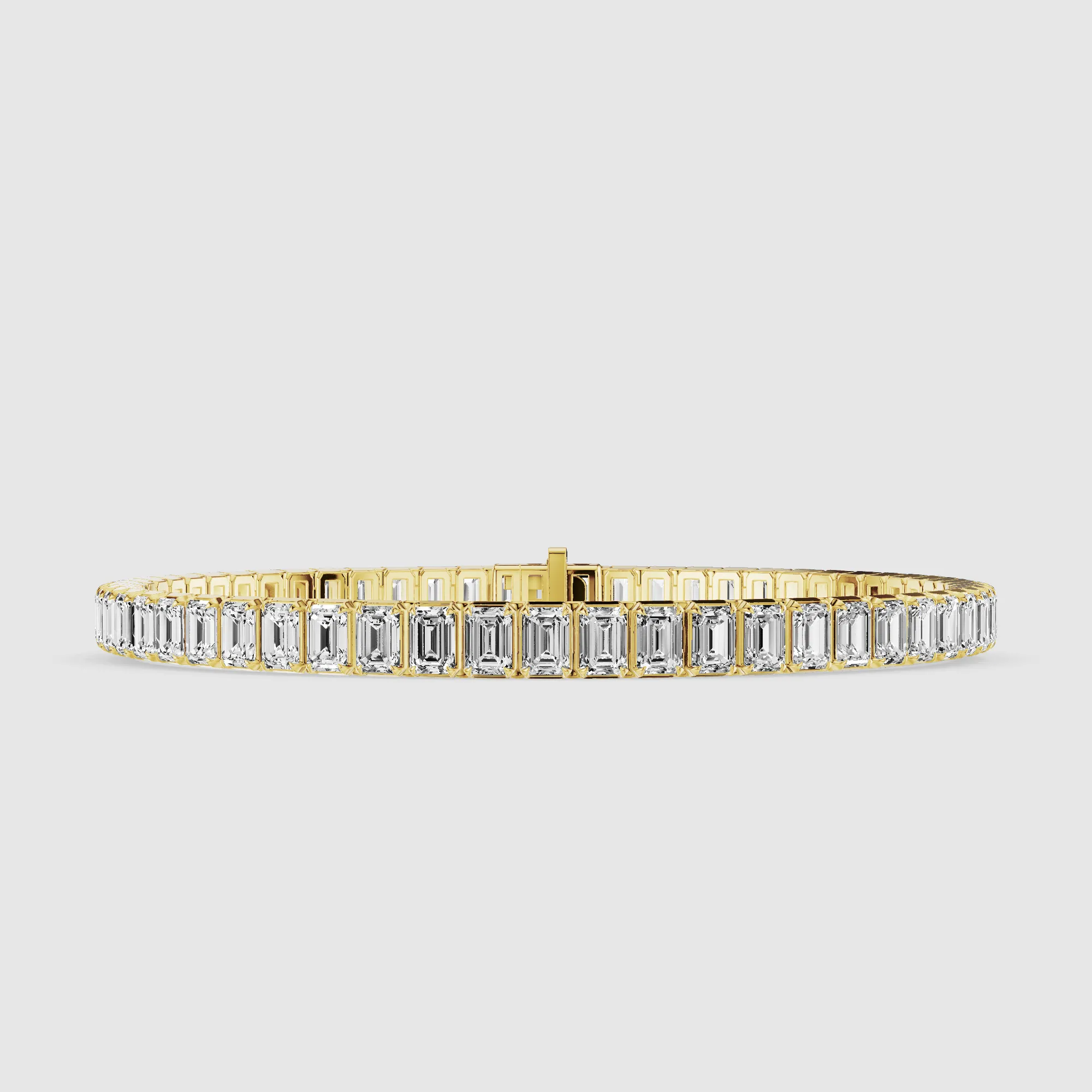 Le Chocolat Tennis Bracelet-Emerald Cut