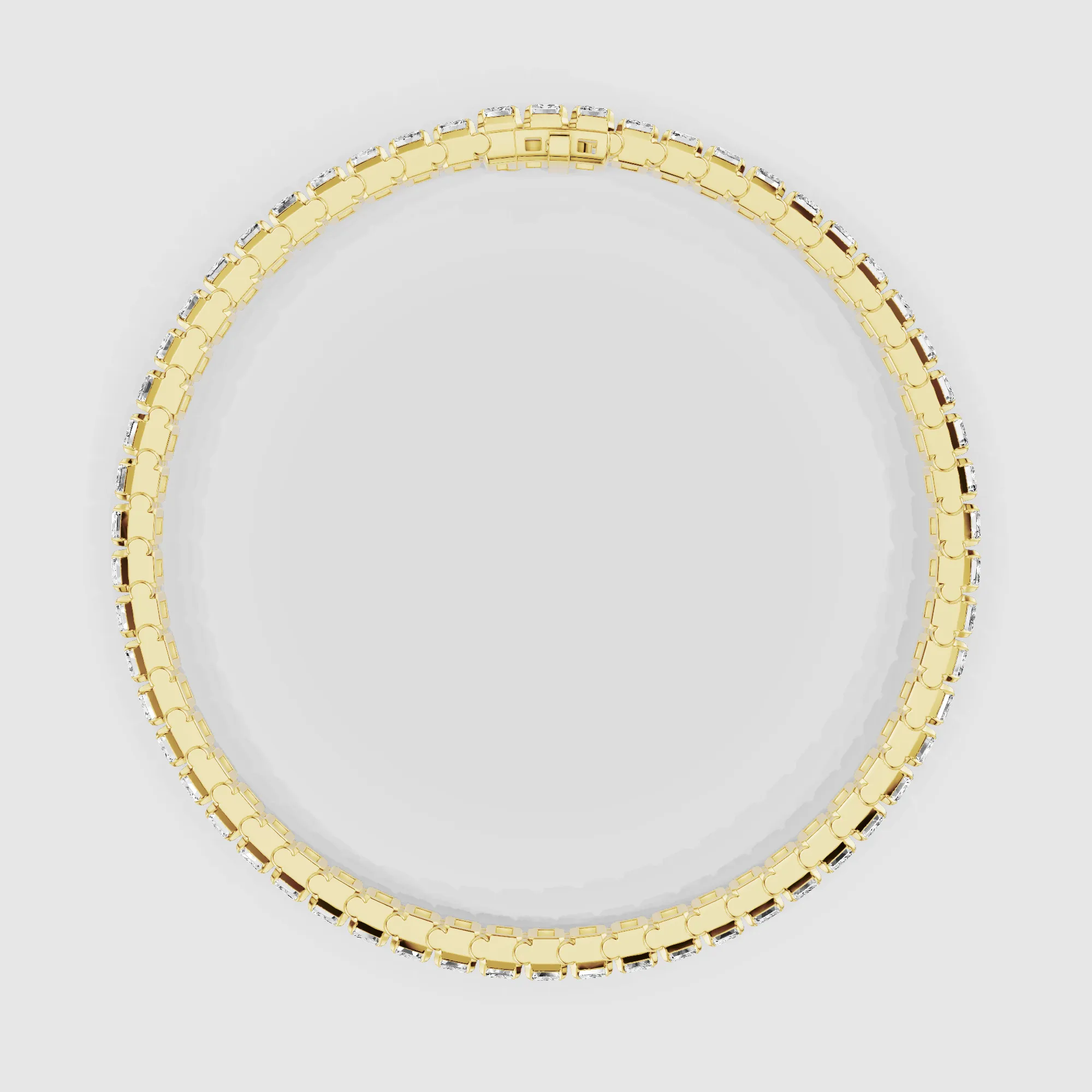 Le Chocolat Tennis Bracelet-Emerald Cut