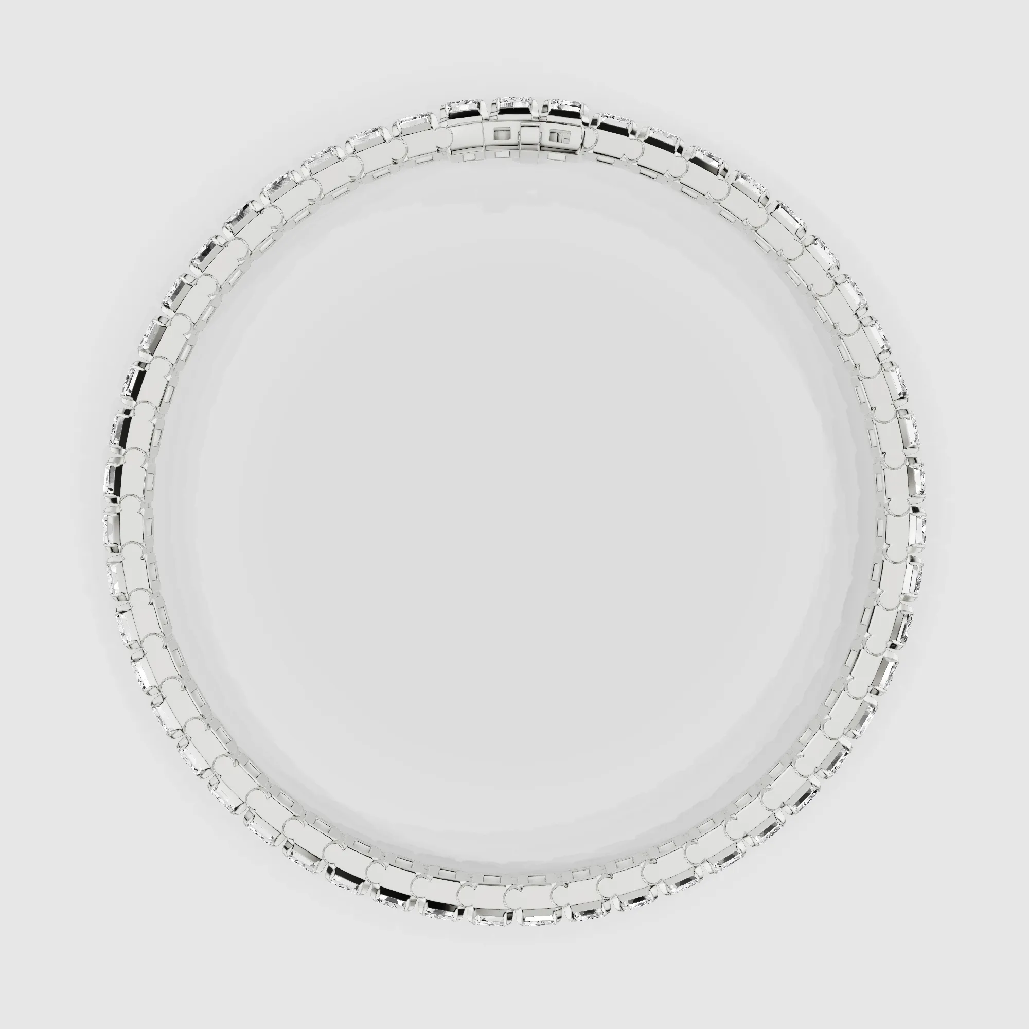 Le Chocolat Tennis Bracelet-Emerald Cut