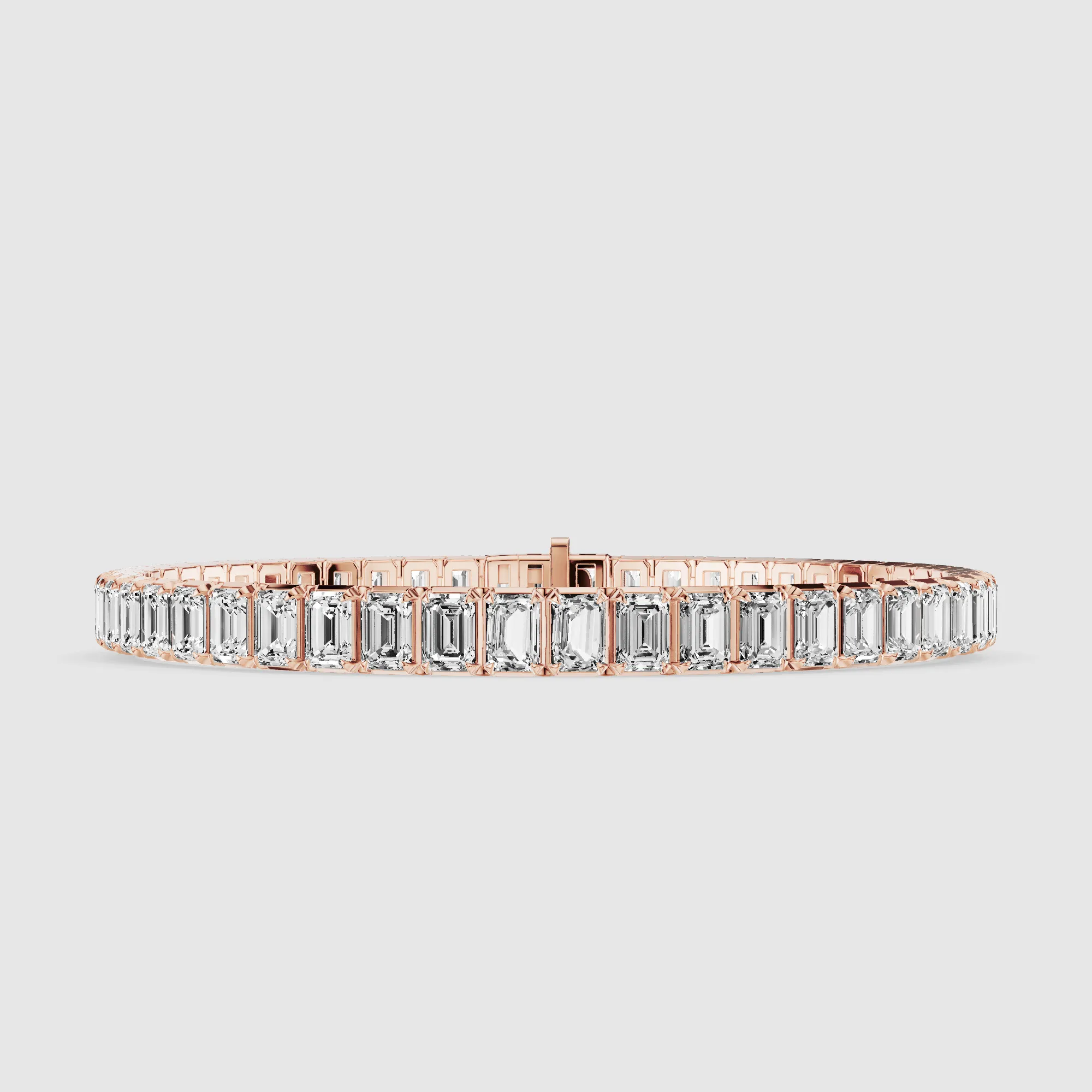 Le Chocolat Tennis Bracelet-Emerald Cut