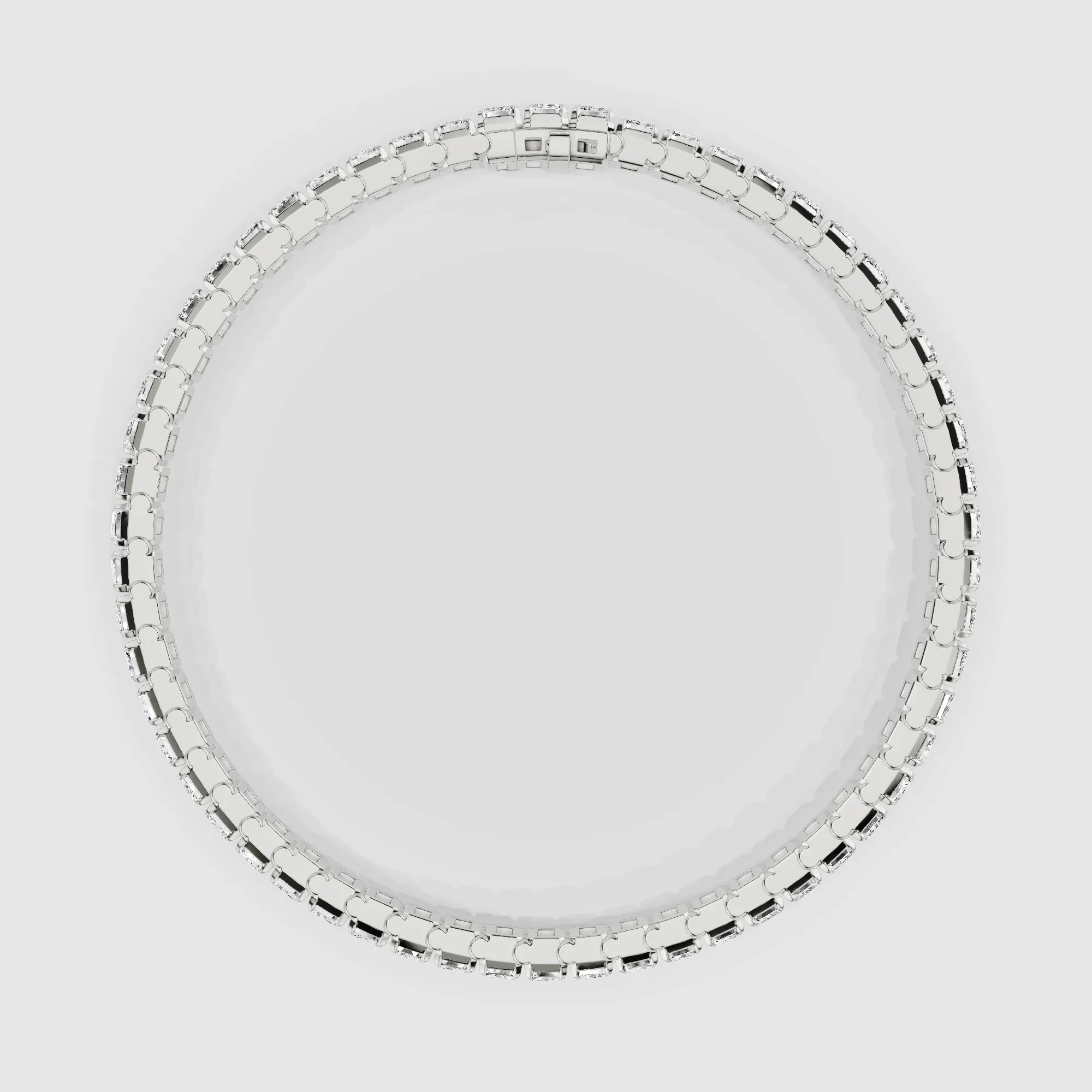 Le Chocolat Tennis Bracelet-Emerald Cut