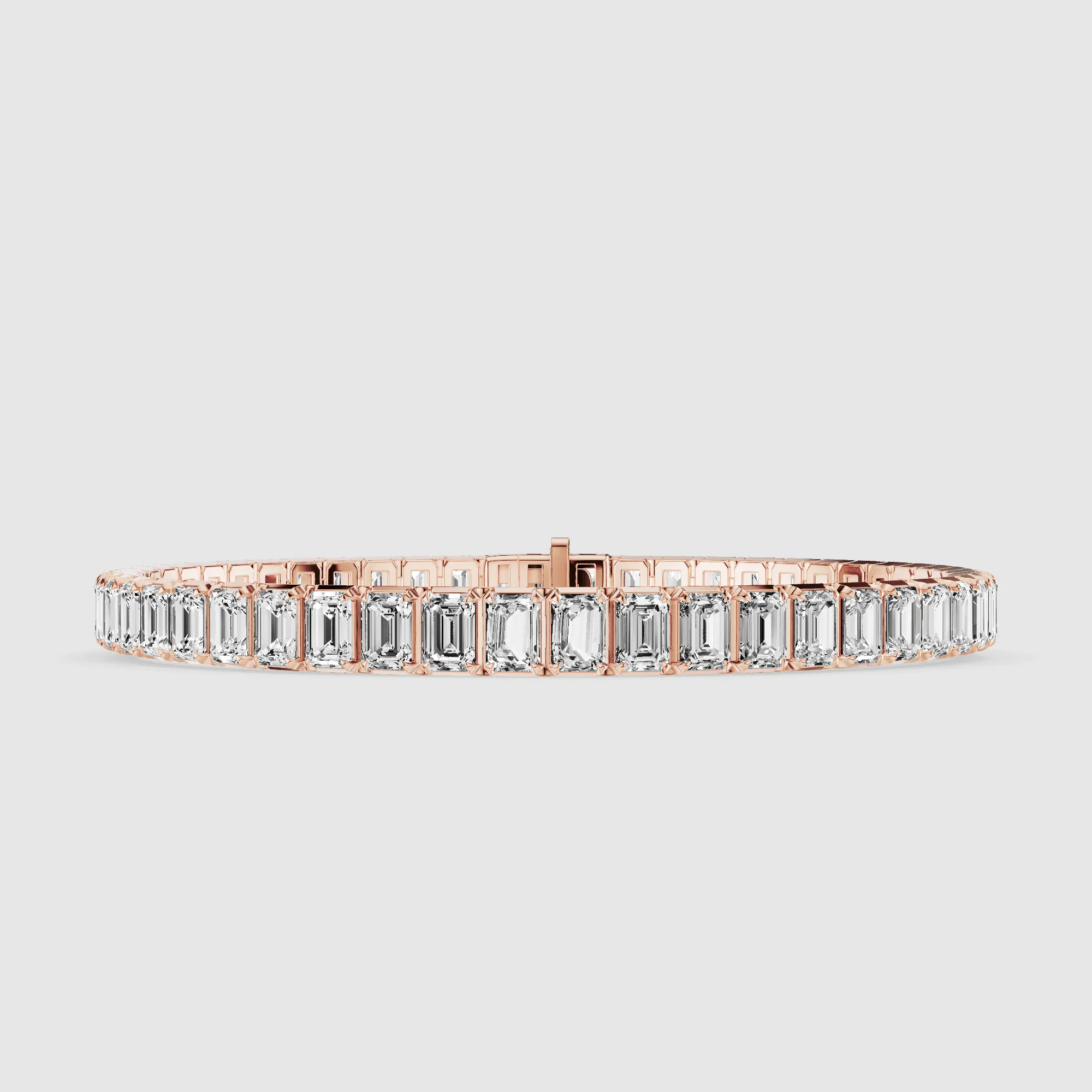 Le Chocolat Tennis Bracelet-Emerald Cut