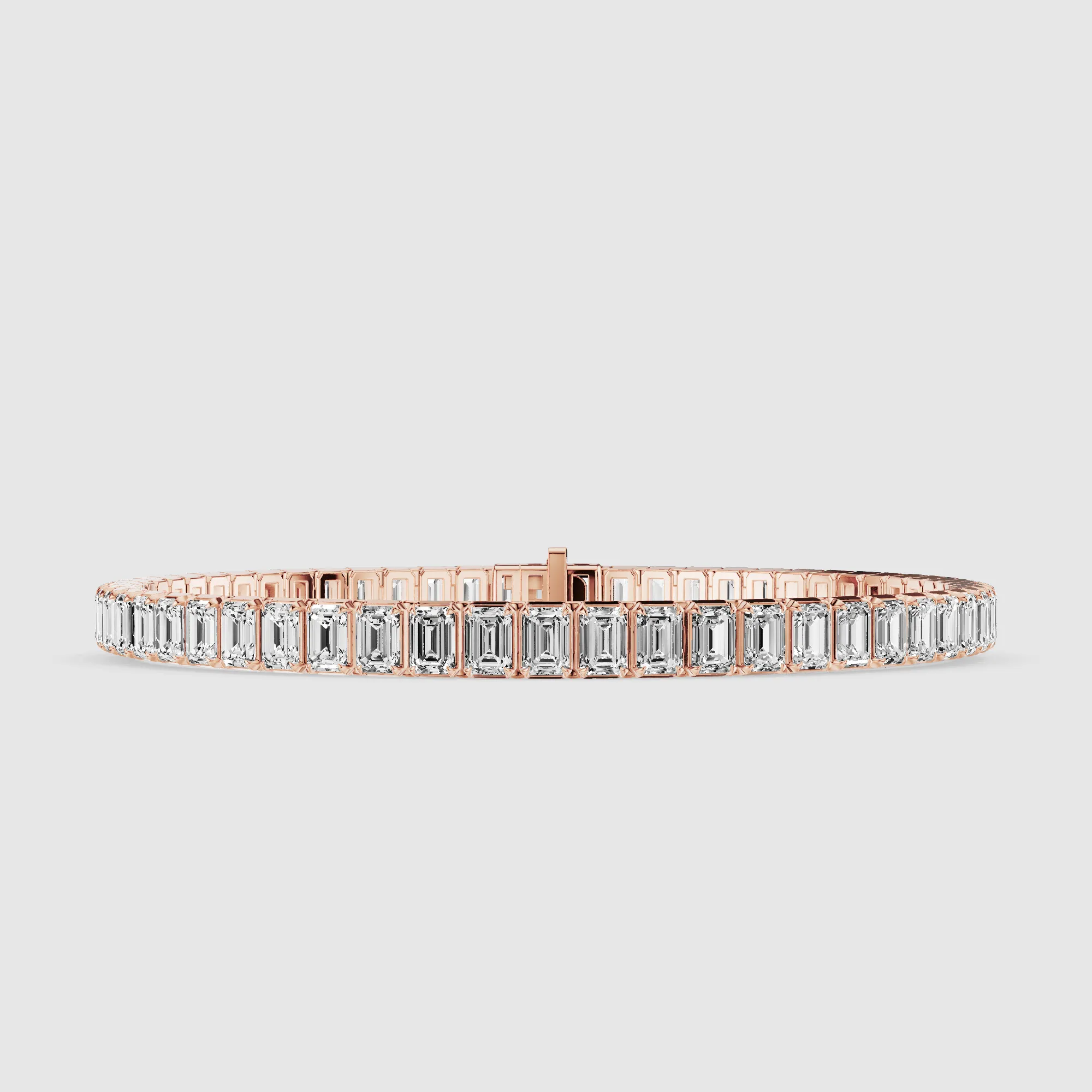 Le Chocolat Tennis Bracelet-Emerald Cut