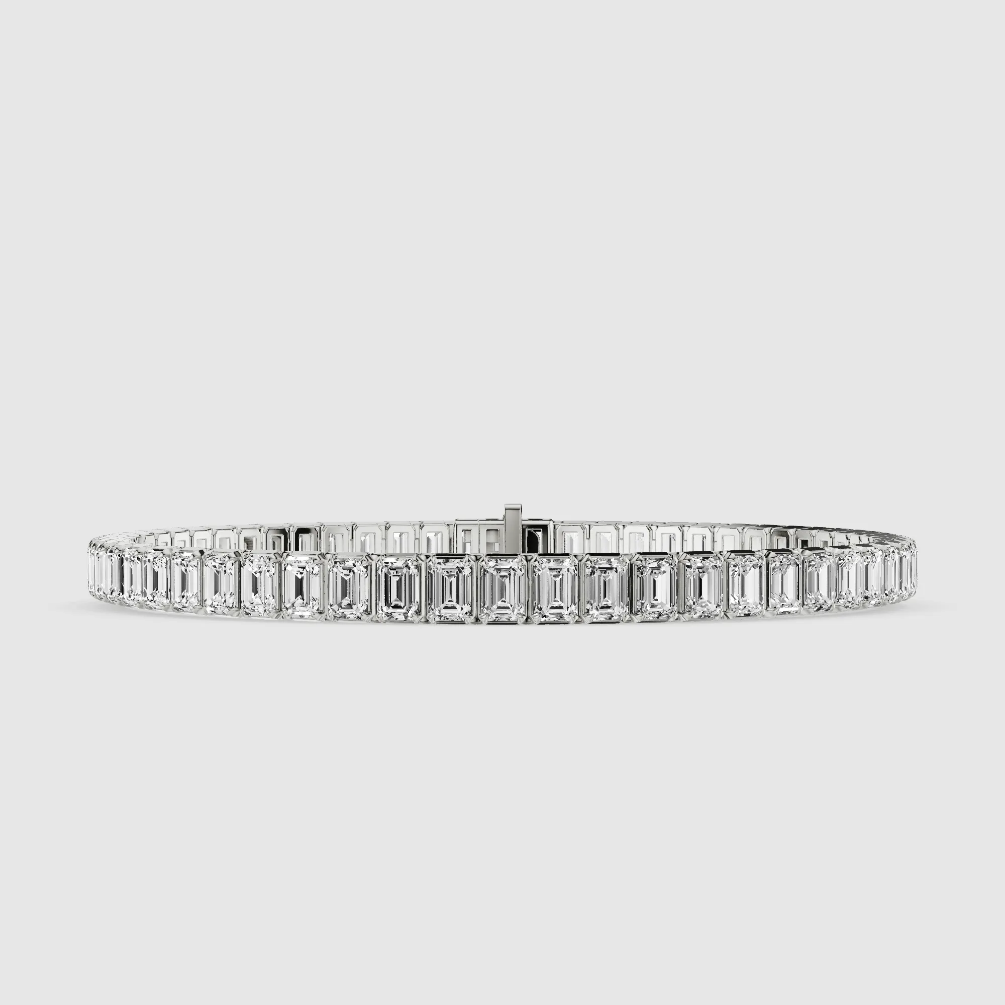 Le Chocolat Tennis Bracelet-Emerald Cut