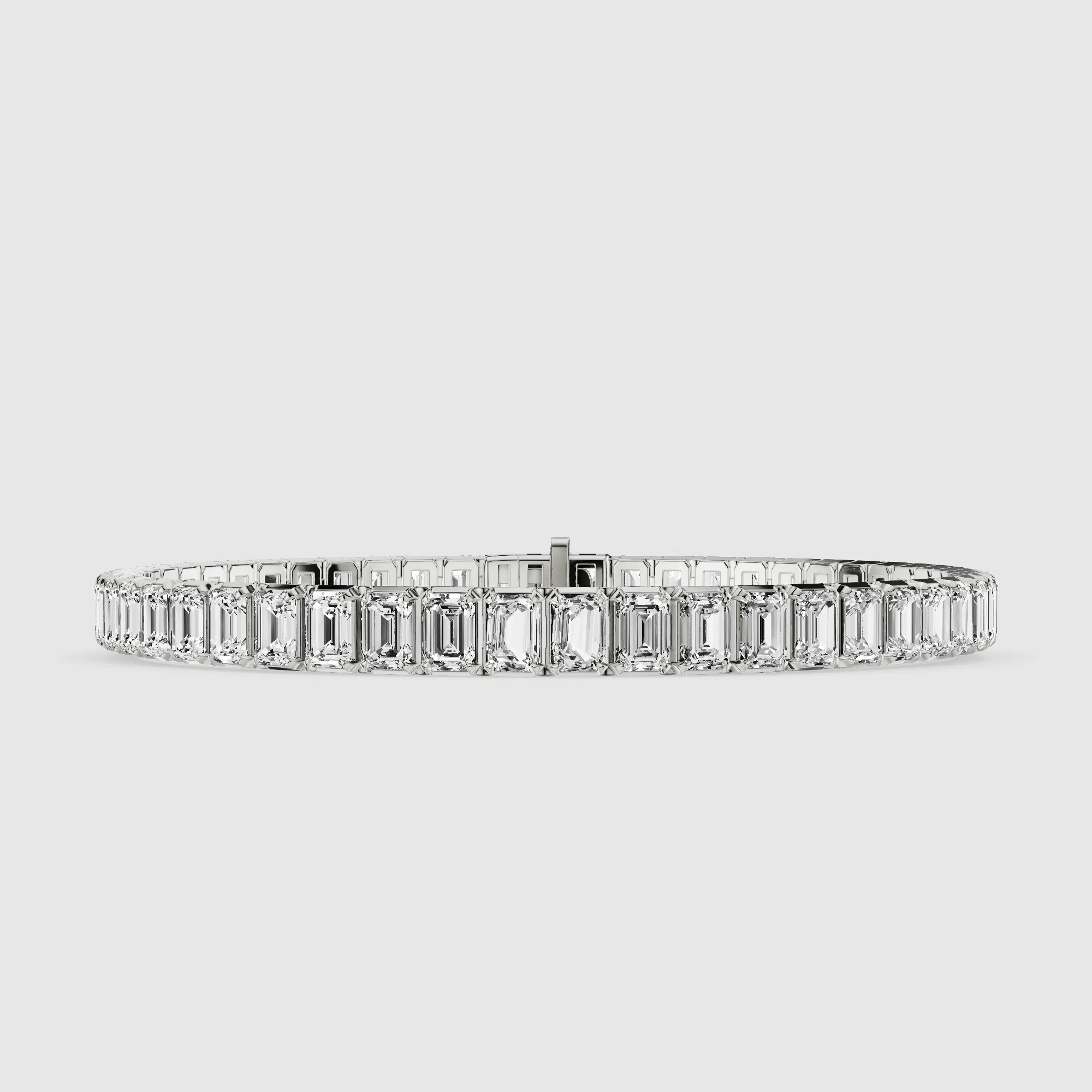 Le Chocolat Tennis Bracelet-Emerald Cut