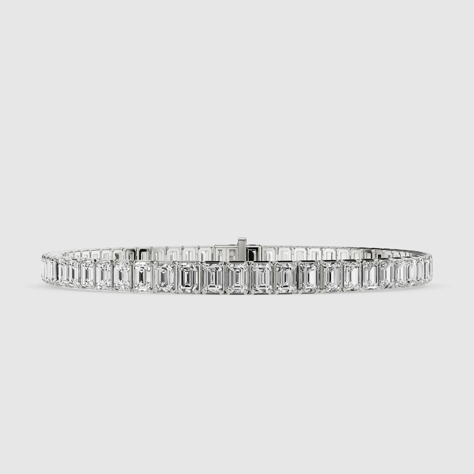Le Chocolat Tennis Bracelet-Emerald Cut