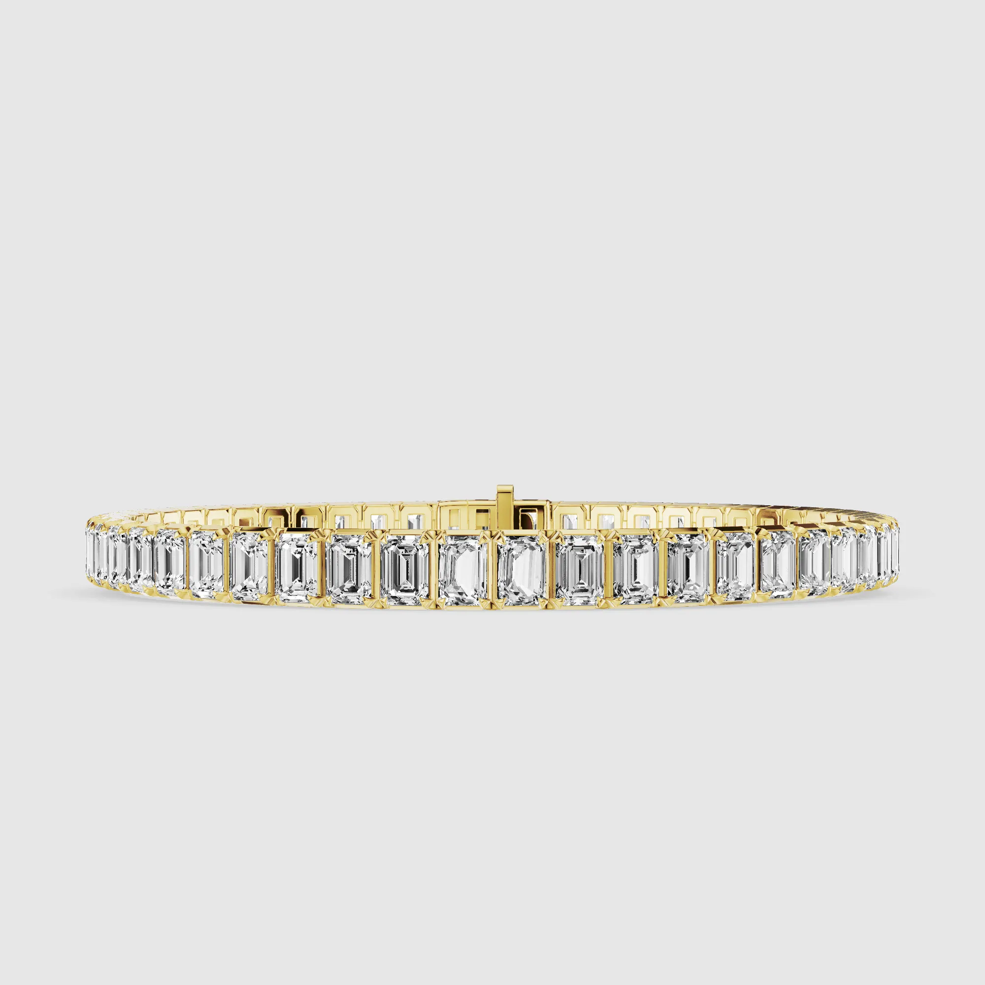 Le Chocolat Tennis Bracelet-Emerald Cut