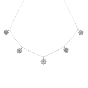 Mandala - 5 Charm Necklace