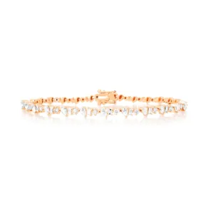 Multi Diamond Shapes Bracelet
