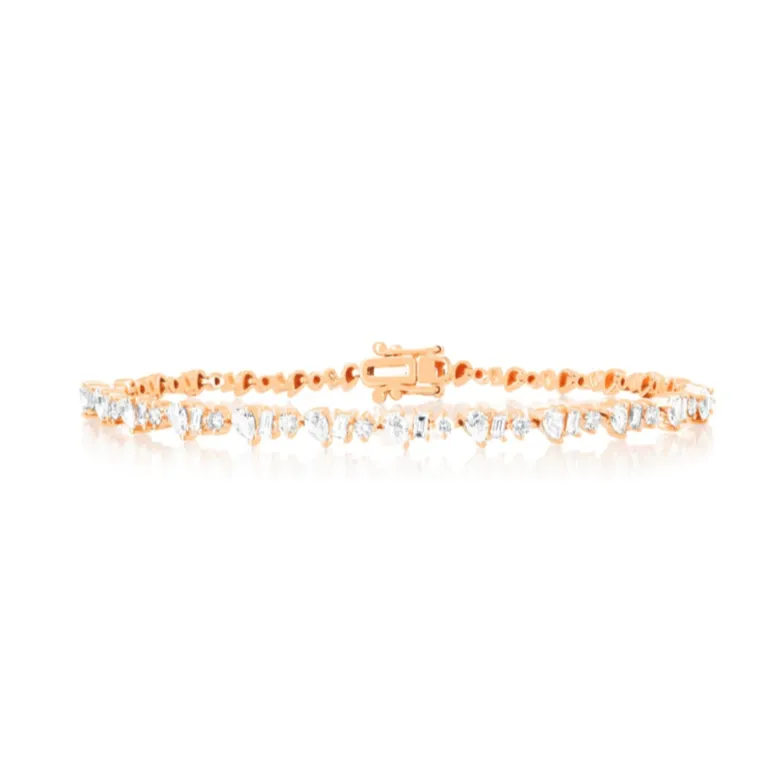 Multi Diamond Shapes Bracelet
