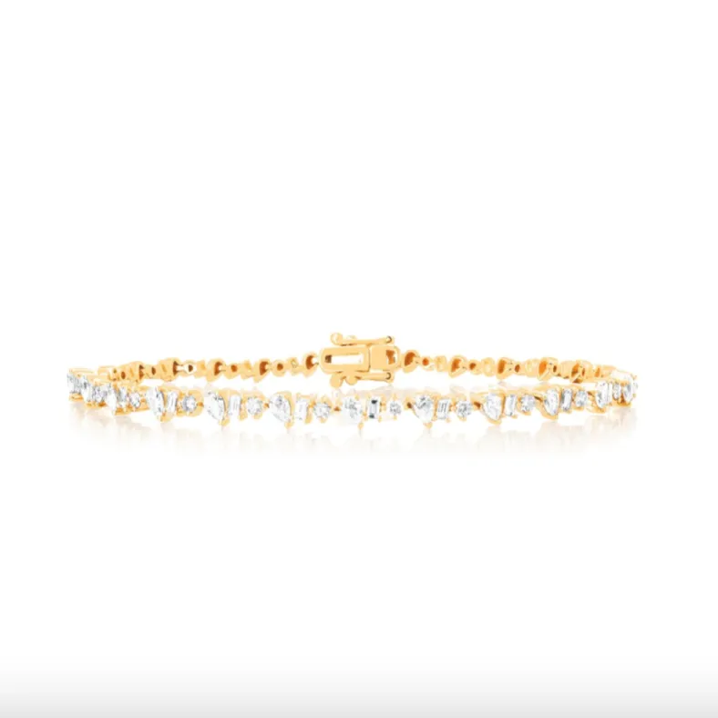 Multi Diamond Shapes Bracelet