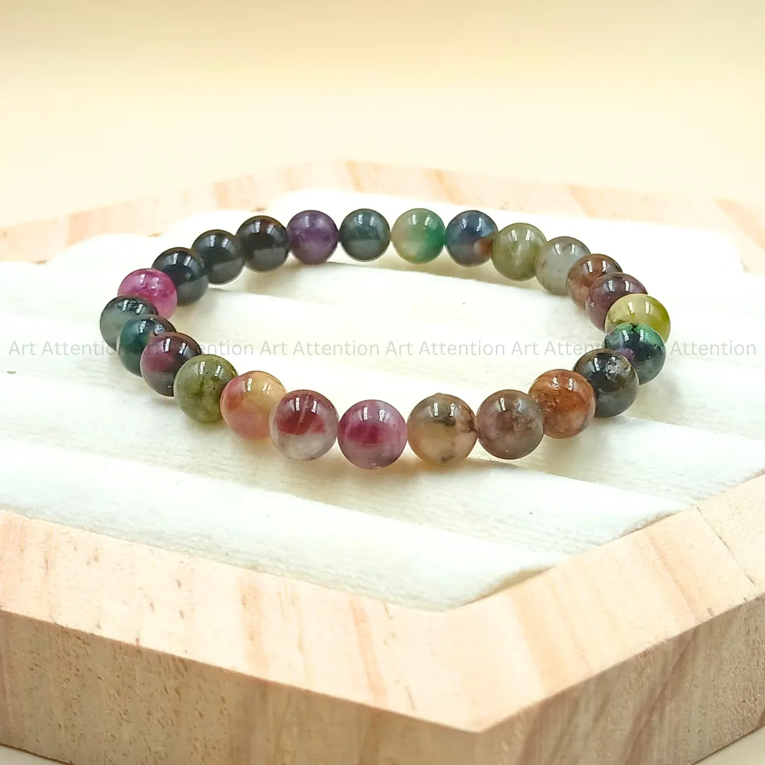 Multi Tourmaline Crystal Bracelet