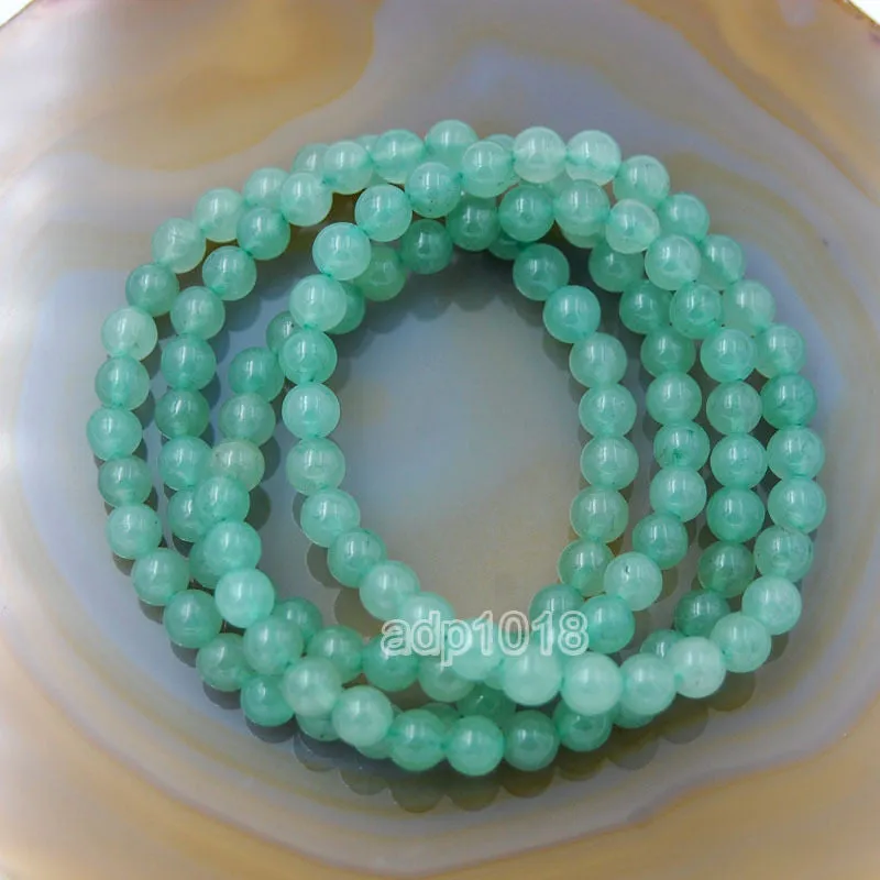Natural Green Aventurine Gemstone Beads Stretch Bracelet Healing Reiki