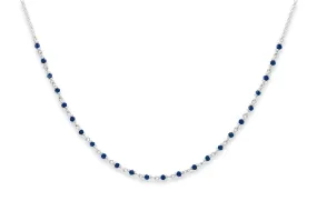 Panacea Lapis Silver Gemstone Necklace